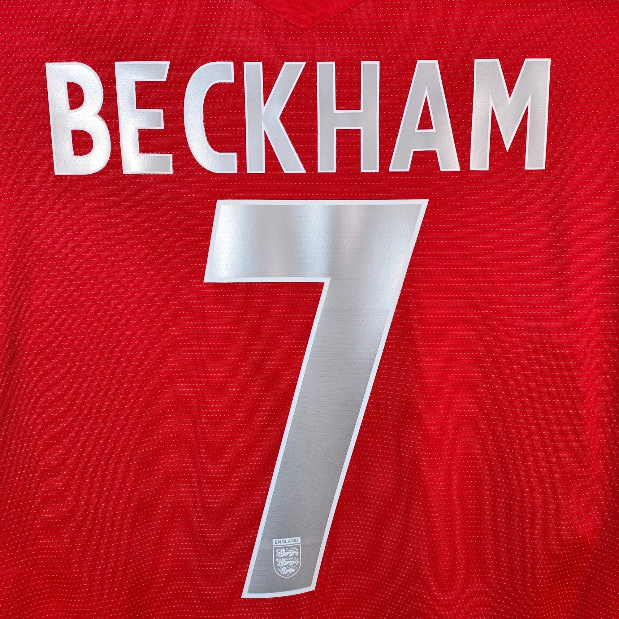 2004 - 06 England Away Shirt Beckham 7 - 9/10 - (XL) - Eternal Pitch