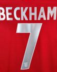 2004 - 06 England Away Shirt Beckham 7 - 9/10 - (XL) - Eternal Pitch