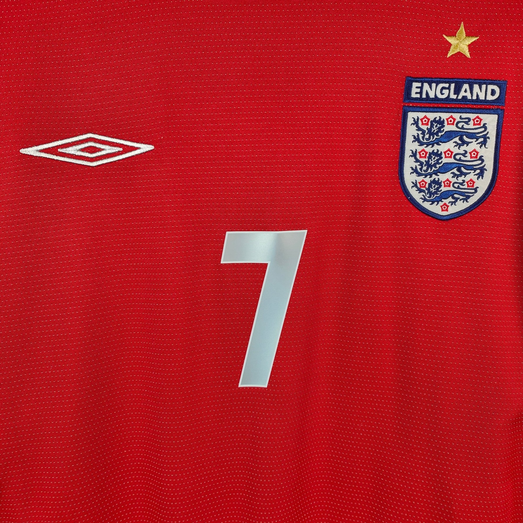 2004 - 06 England Away Shirt Beckham 7 - 9/10 - (XL) - Eternal Pitch