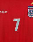 2004 - 06 England Away Shirt Beckham 7 - 9/10 - (XL) - Eternal Pitch