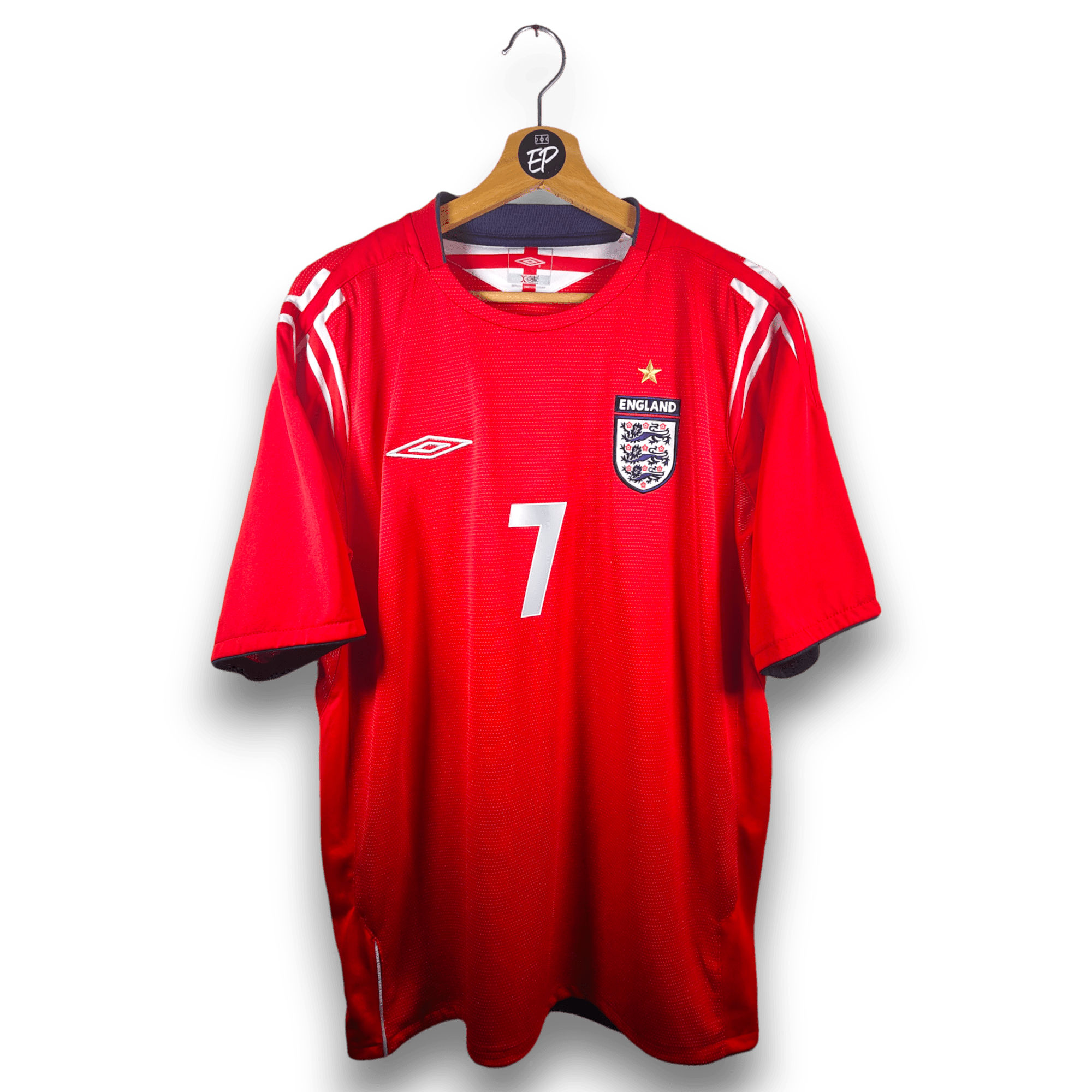 2004 - 06 England Away Shirt Beckham 7 (L) - Eternal Pitch