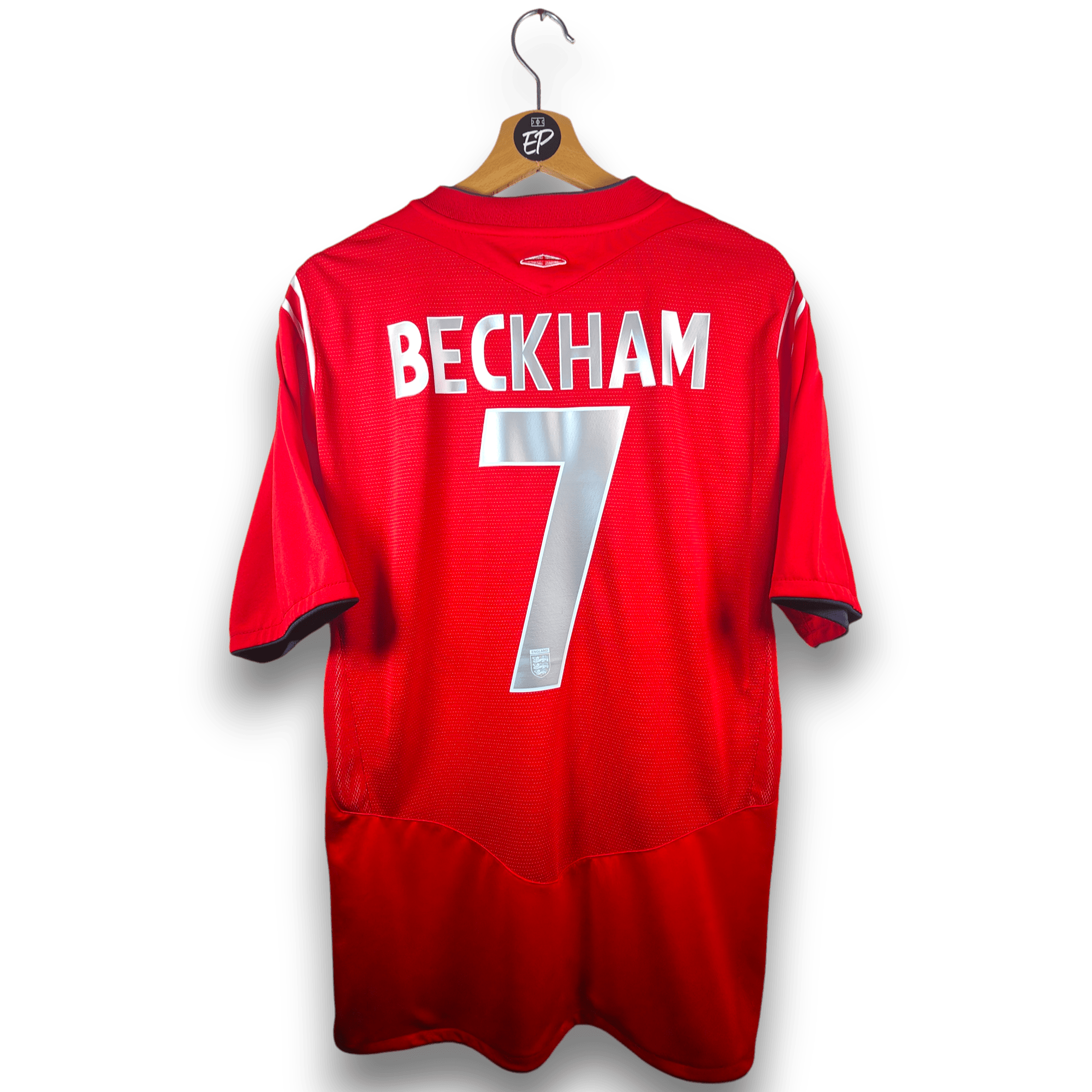 2004 - 06 England Away Shirt Beckham 7 (L) - Eternal Pitch
