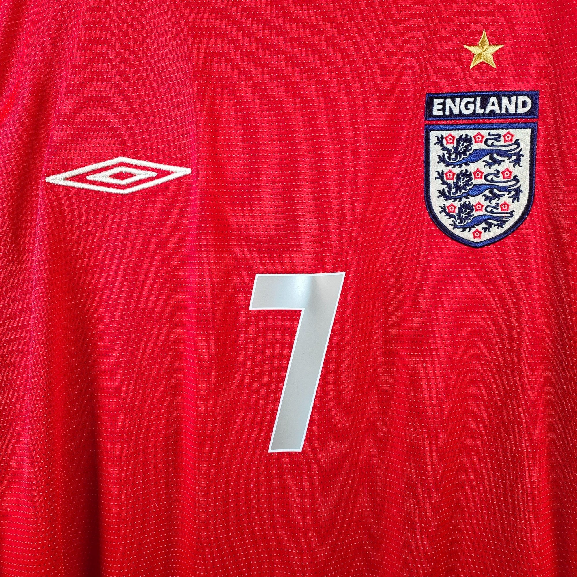 2004 - 06 England Away Shirt Beckham 7 (L) - Eternal Pitch