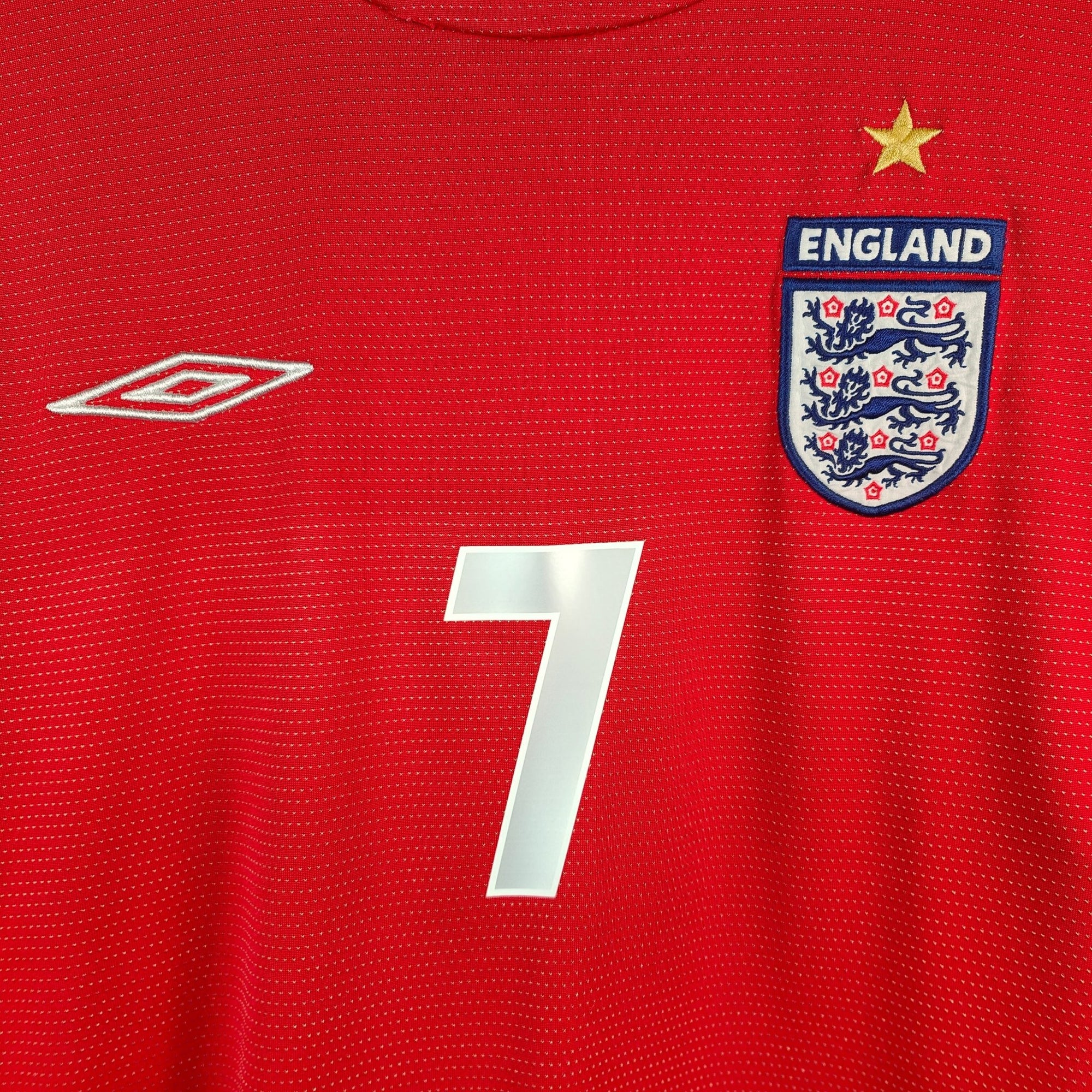 2004 - 06 England Away Shirt Beckham LS 7 - 8/10 - (L) - Eternal Pitch