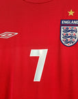 2004 - 06 England Away Shirt Beckham LS 7 - 8/10 - (L) - Eternal Pitch