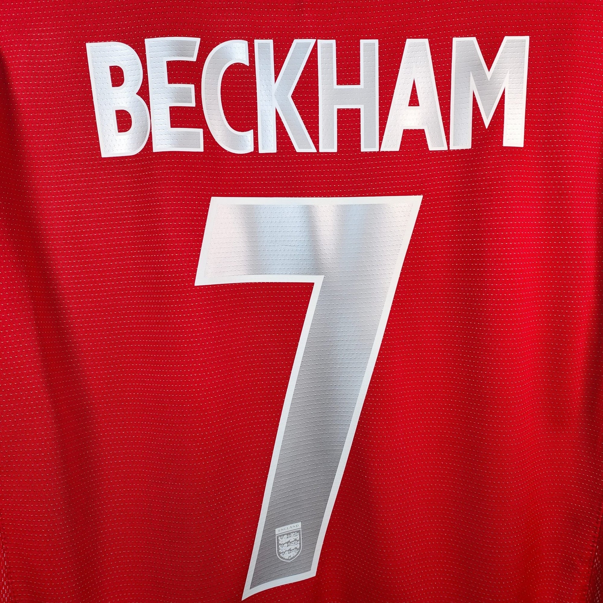 2004 - 06 England Away Shirt Beckham LS 7 - 8/10 - (L) - Eternal Pitch
