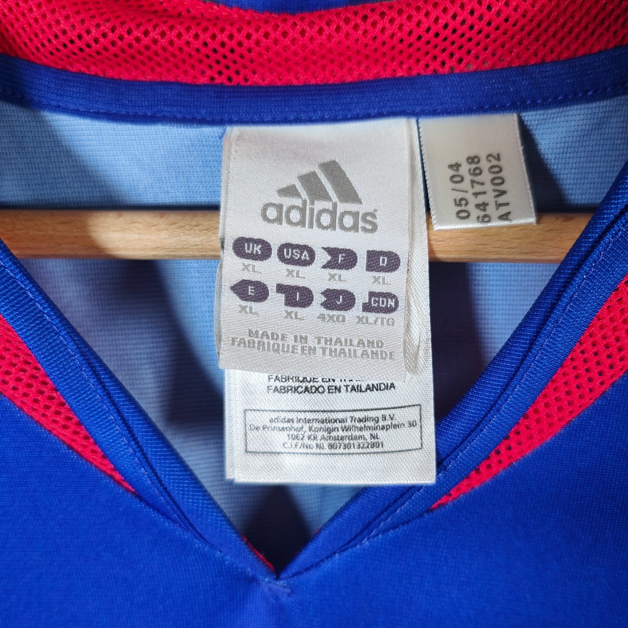 2004-06 France Home Shirt Henry #12 - 9/10 - (XL) – 641768 Adidas