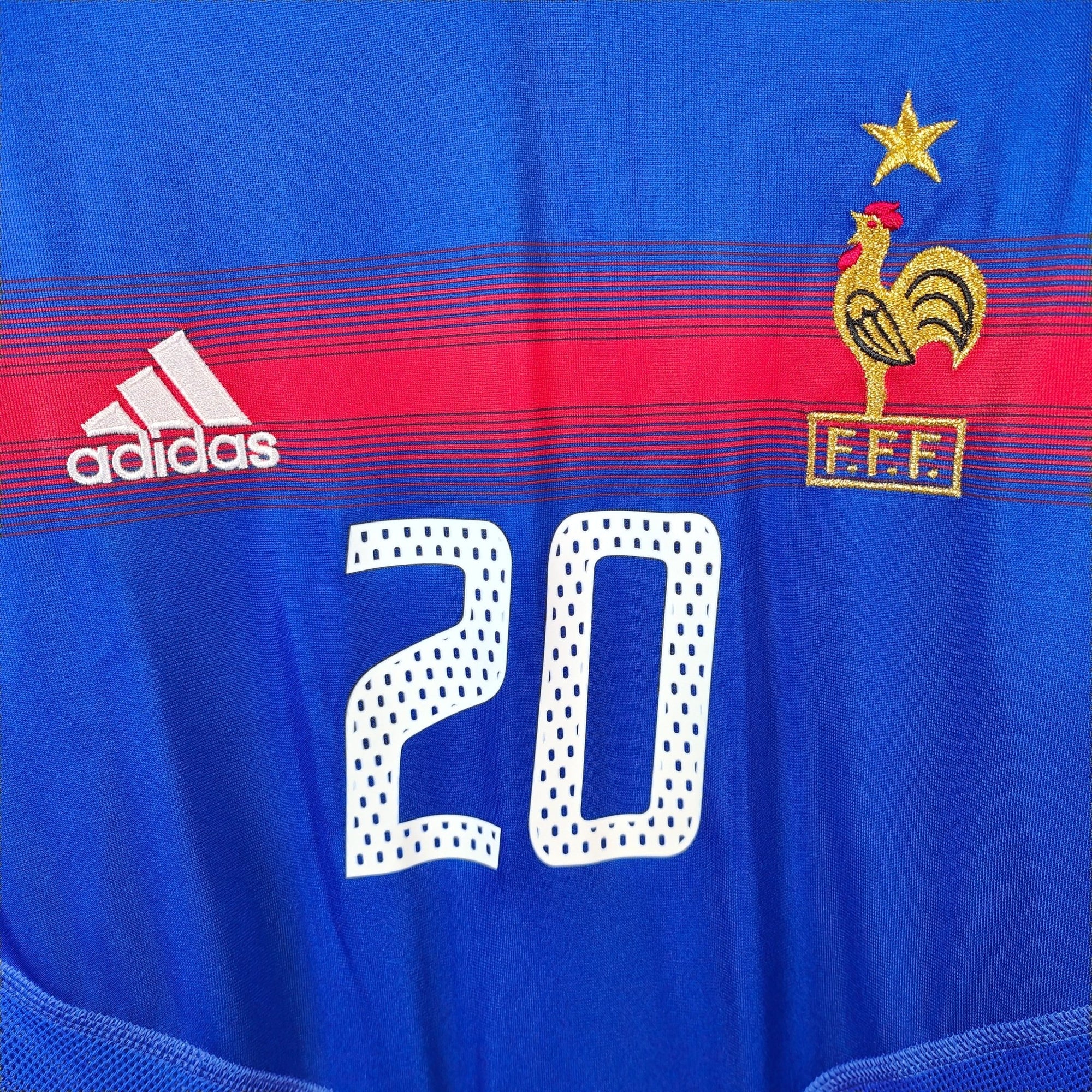 2004 - 06 France Home Shirt Trezeguet 20 - 9.5/10 - (XL) - Eternal Pitch