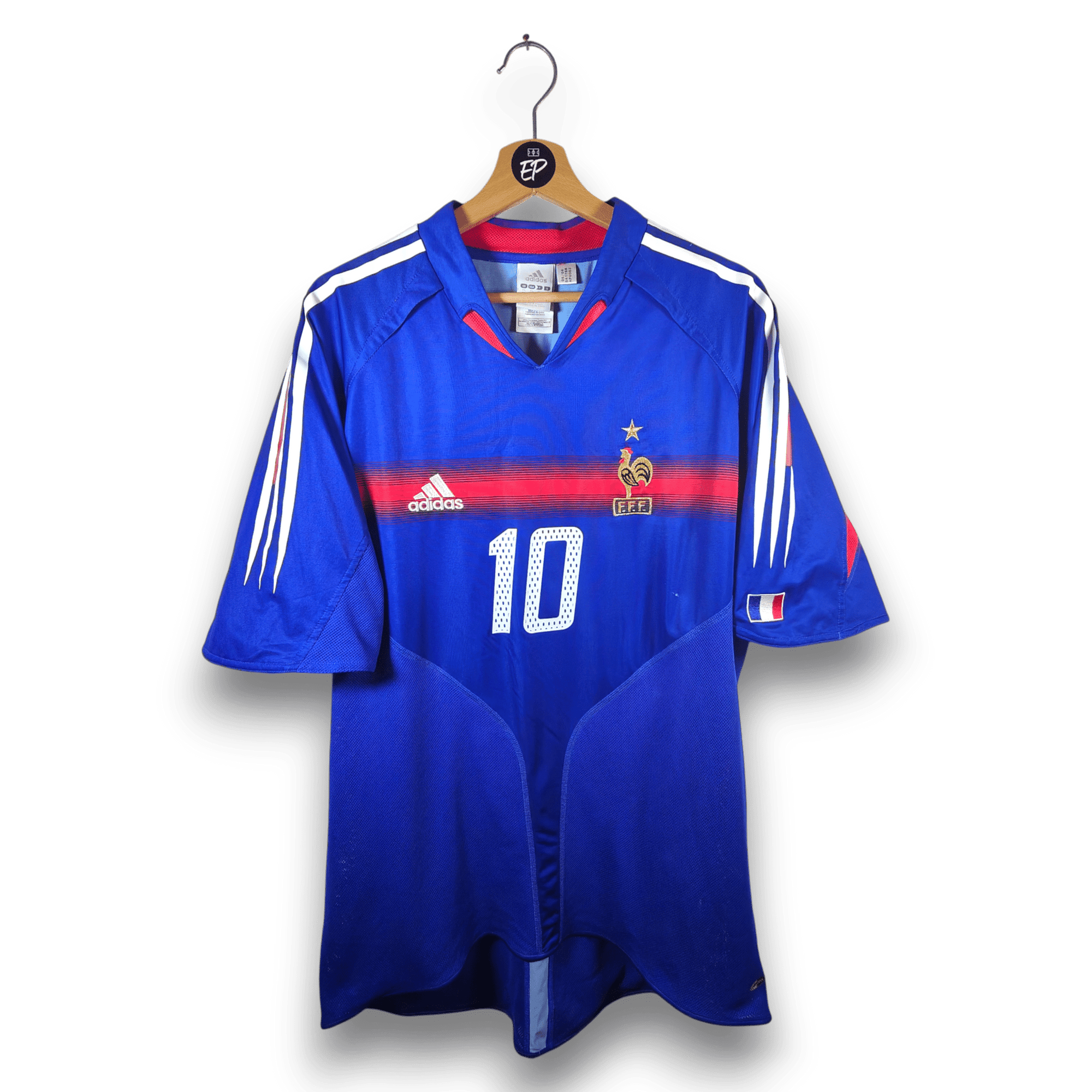 2004 - 06 France Home Shirt Zidane 10 - 7/10 - (XL) - Eternal Pitch