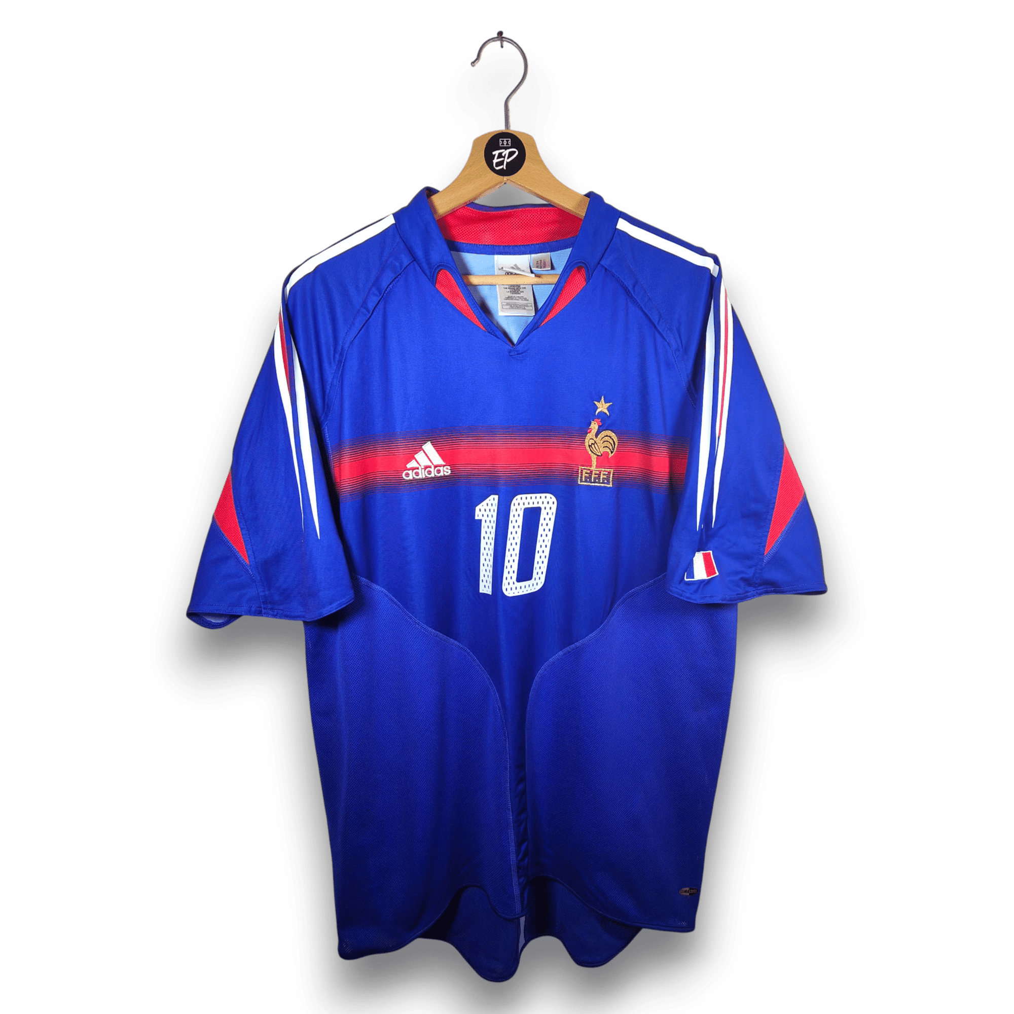 2004 - 06 France Home Shirt Zidane 10 - 9/10 - (XL) - Eternal Pitch