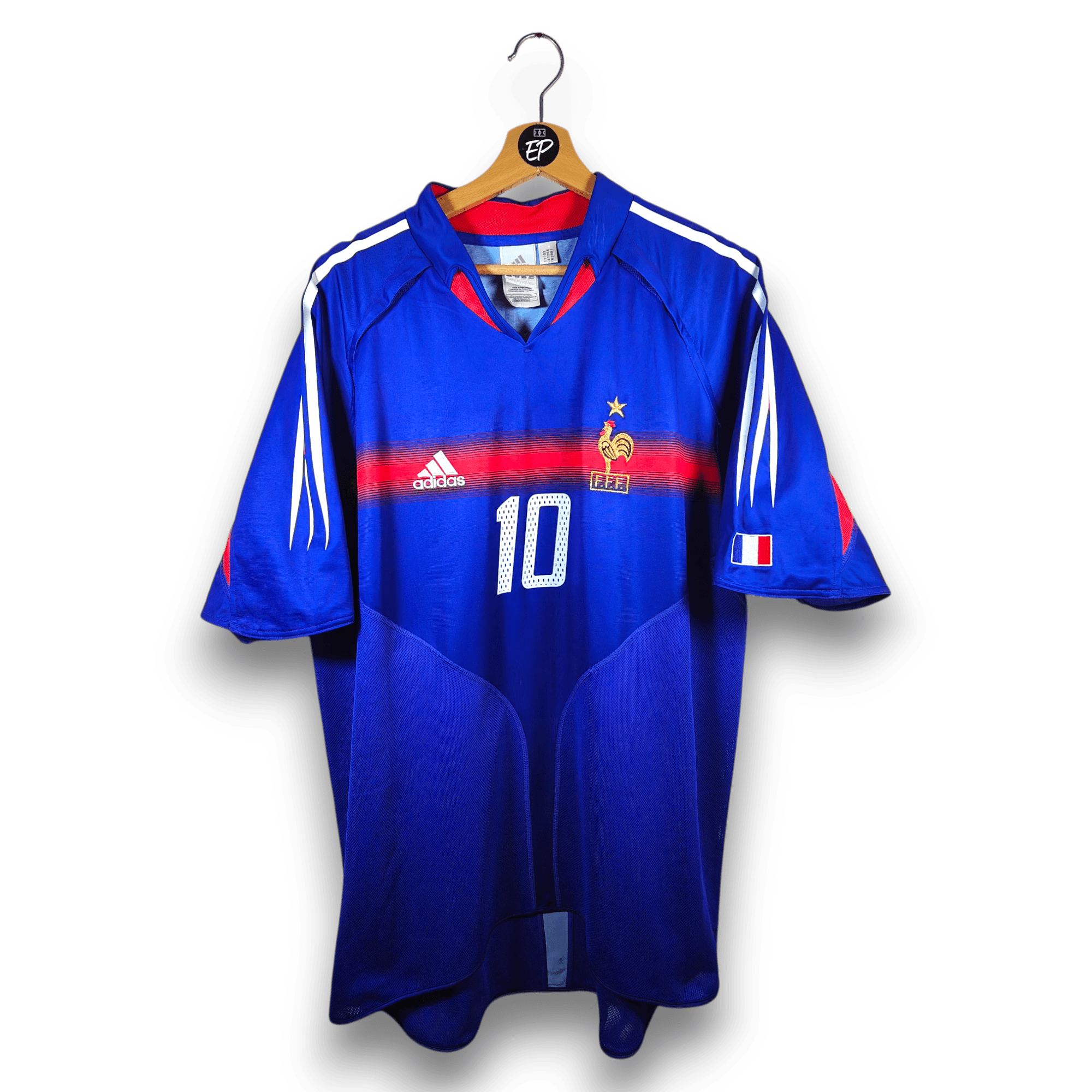 2004 - 06 France Home Shirt Zidane 10 - 9/10 - (XL) - Eternal Pitch