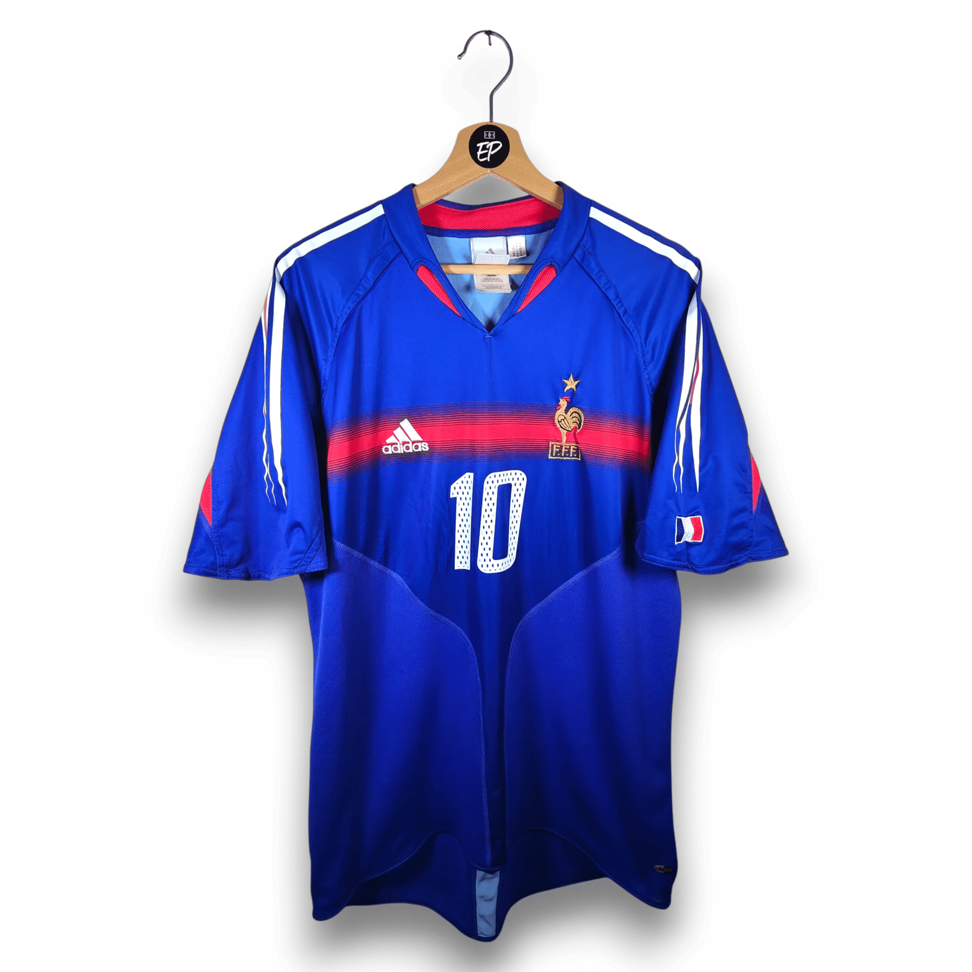 2004 - 06 France Home Shirt Zidane 10 - 9.5/10 - (L) - Eternal Pitch