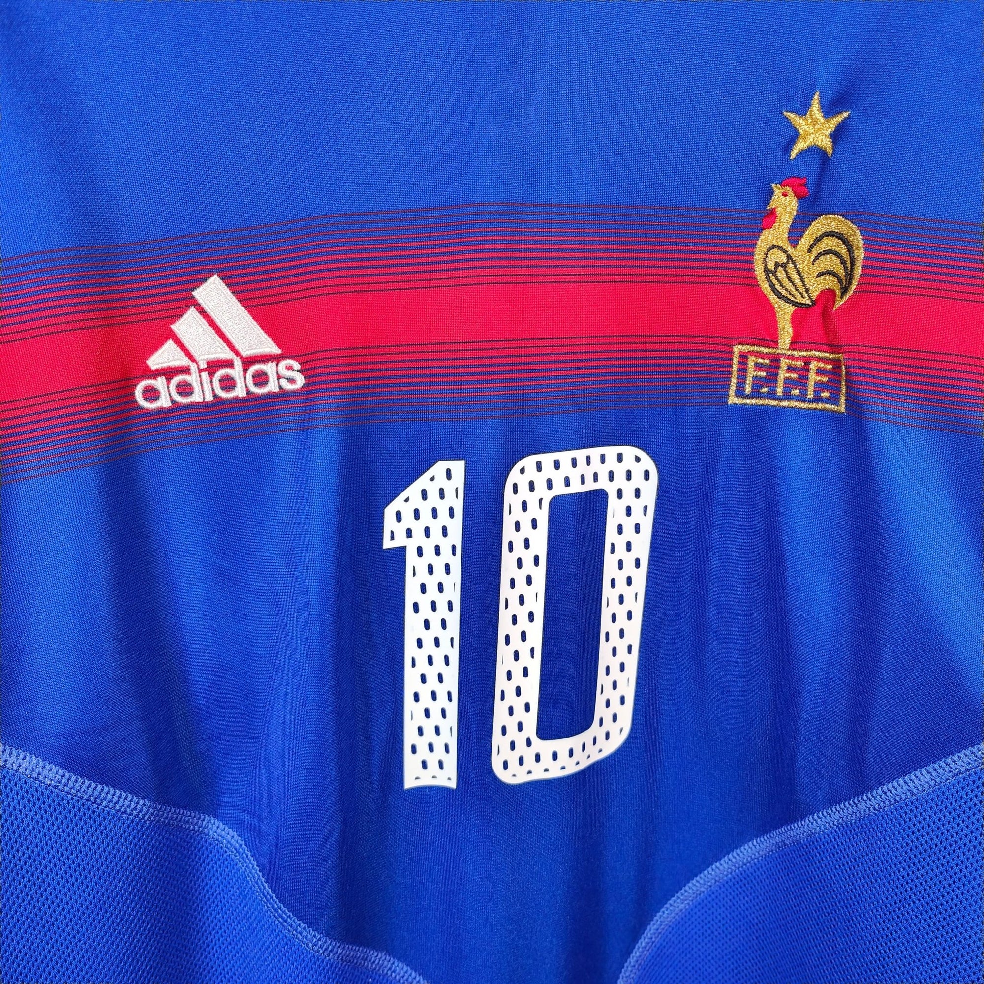 2004 - 06 France Home Shirt Zidane 10 - 9.5/10 - (L) - Eternal Pitch