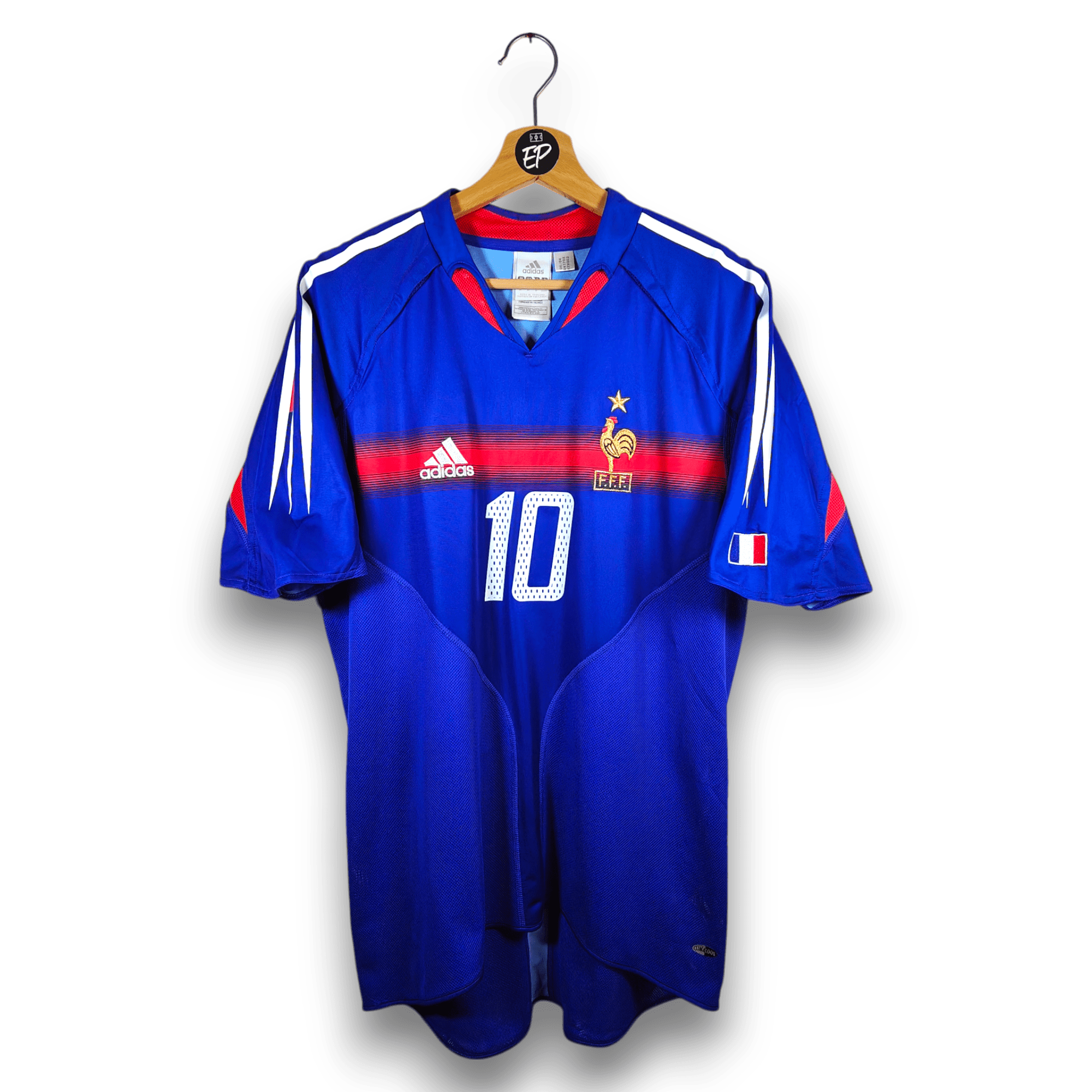2004 - 06 France Home Shirt Zidane 10 - 9.5/10 - (M) - Eternal Pitch