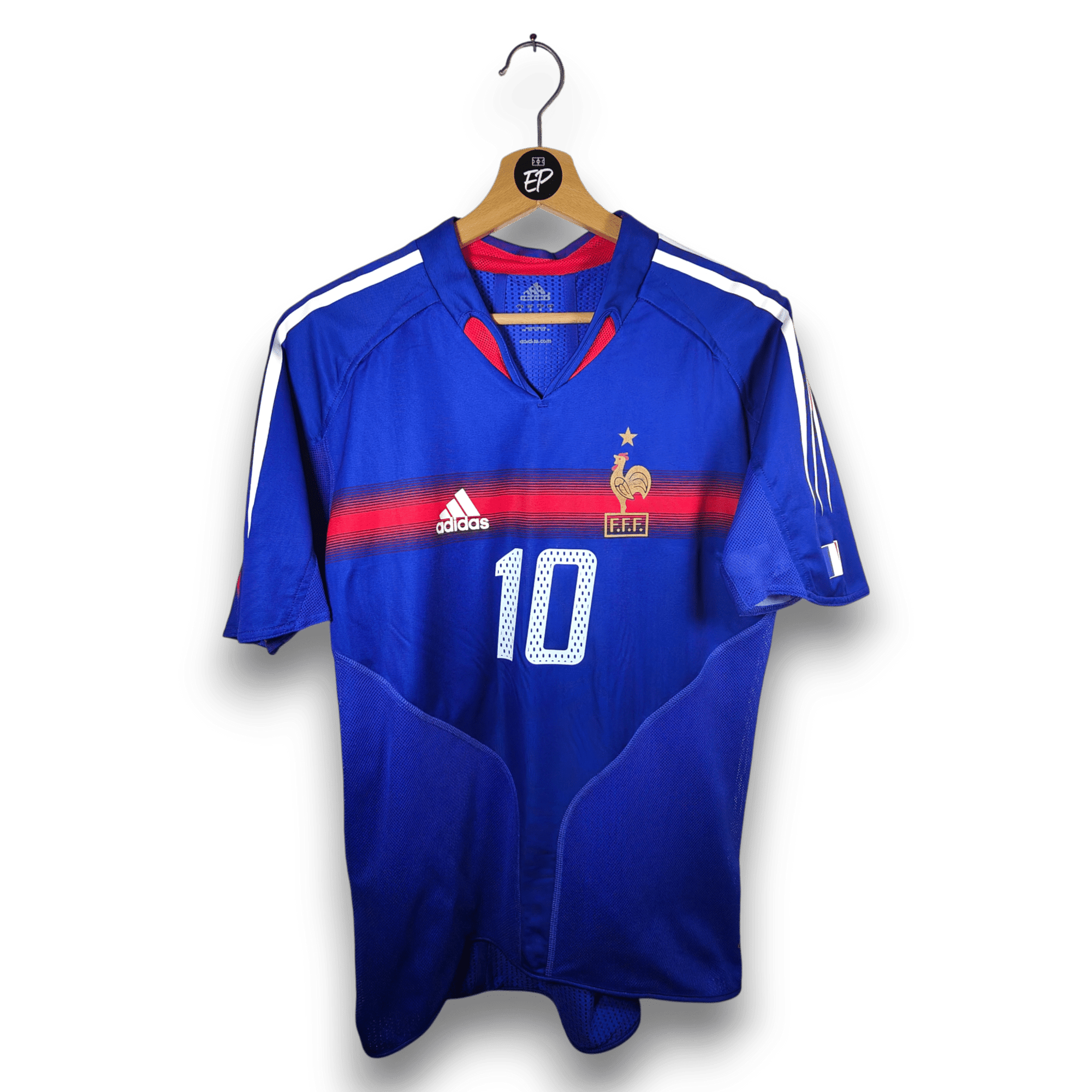 2004 - 06 France Player Version Home Shirt Zidane 10 - 8.5/10 - (M) - Eternal Pitch