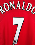2004 - 06 Manchester United Home Shirt Ronaldo 7 - 9.5/10 - (M) - Eternal Pitch