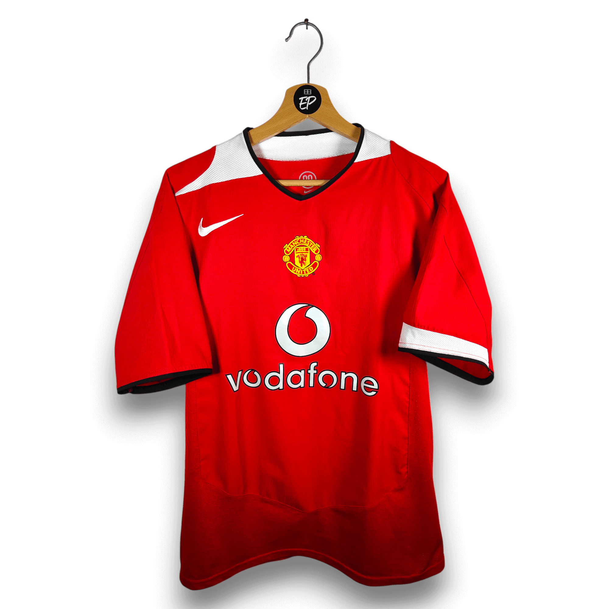 2004 - 06 Manchester United Home Shirt Scholes 18 - 8.5/10 - (M) - Eternal Pitch