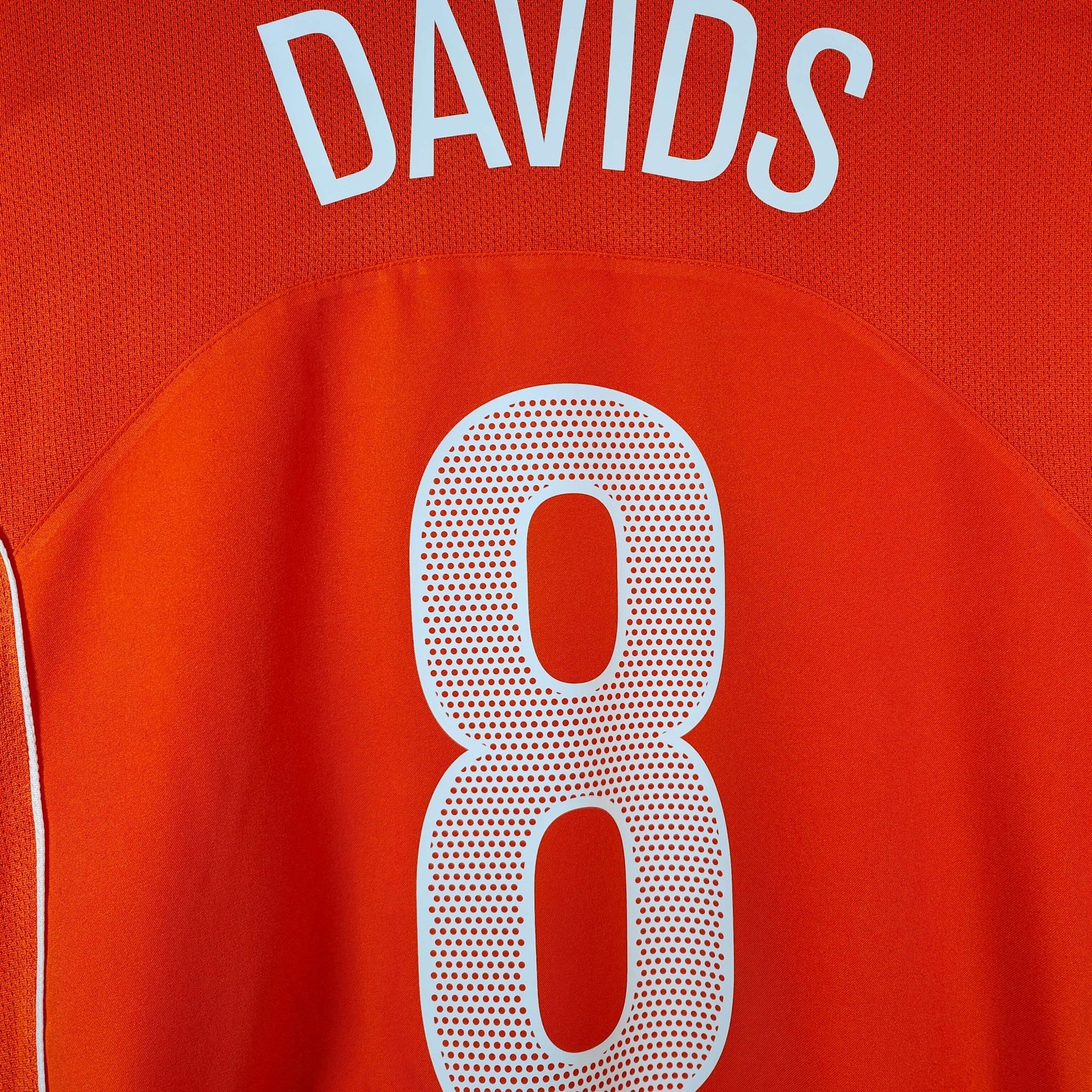 2004 - 06 Netherlands Home Shirt Davids 8 - 8.5/10 - (XXL) - Eternal Pitch