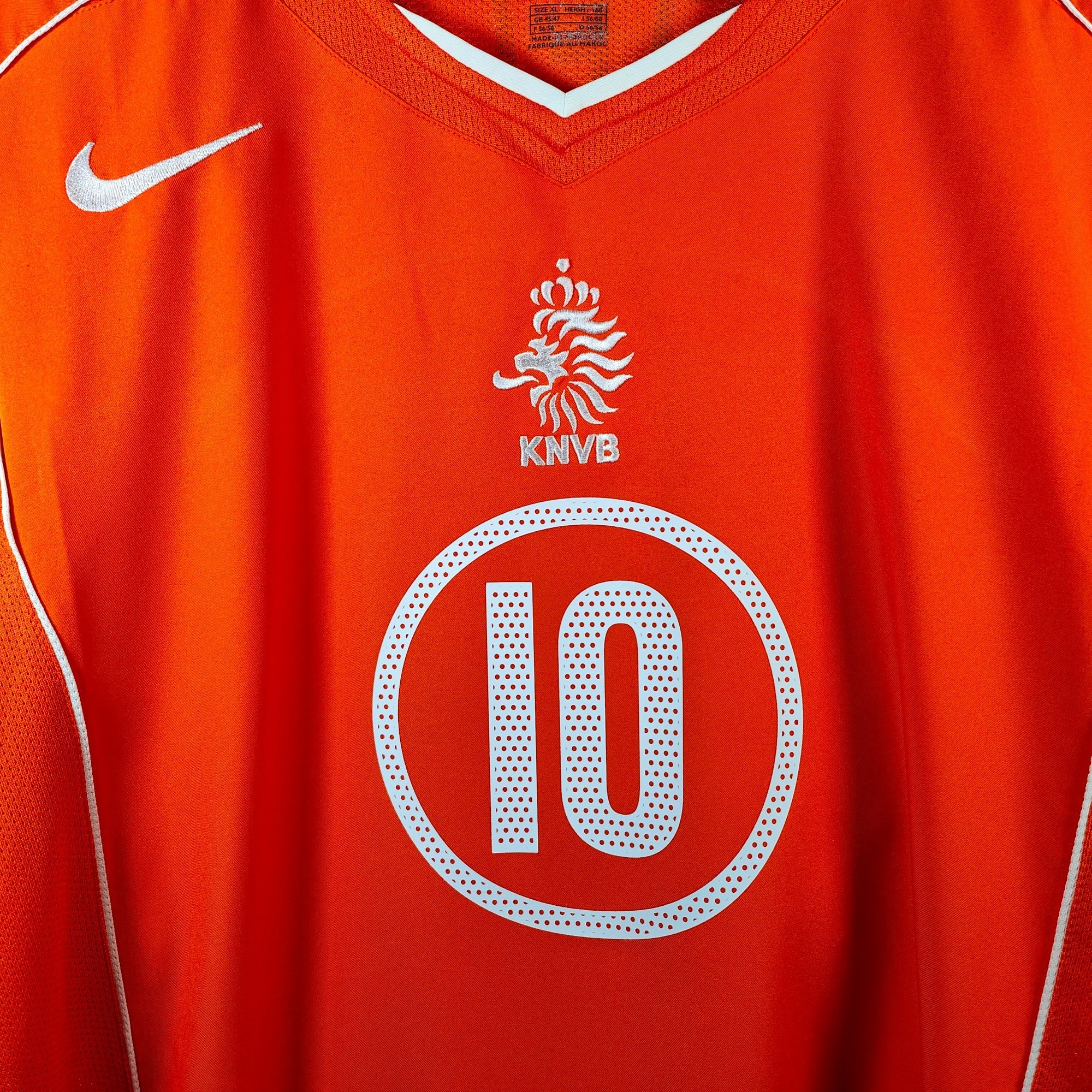 2004 - 06 Netherlands Home Shirt van Nistelrooy 10 - 9.5/10 - (XL) - Eternal Pitch