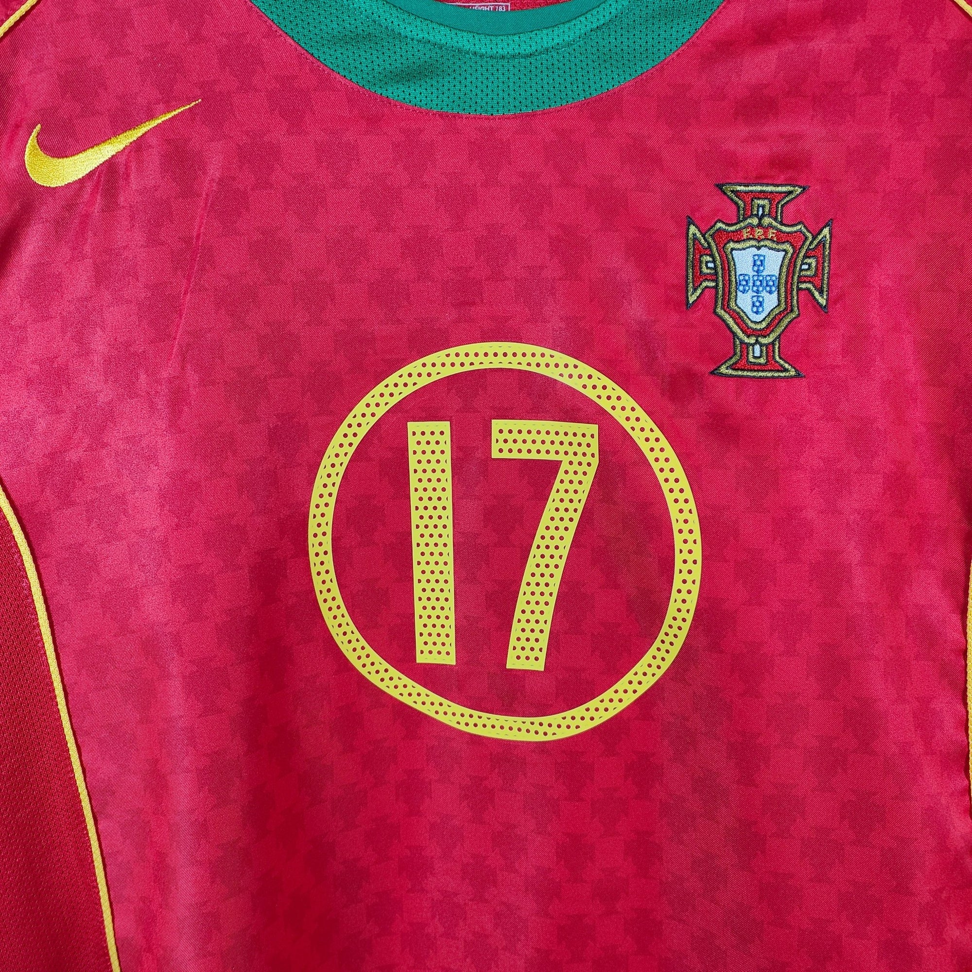 2004 - 06 Portugal Home Shirt Cristiano Ronaldo 17 - 9.5/10 - (L) - Eternal Pitch