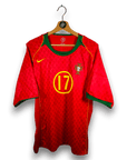2004 - 06 Portugal Home Shirt Cristiano Ronaldo 17 - 9.5/10 - (XL) - Eternal Pitch