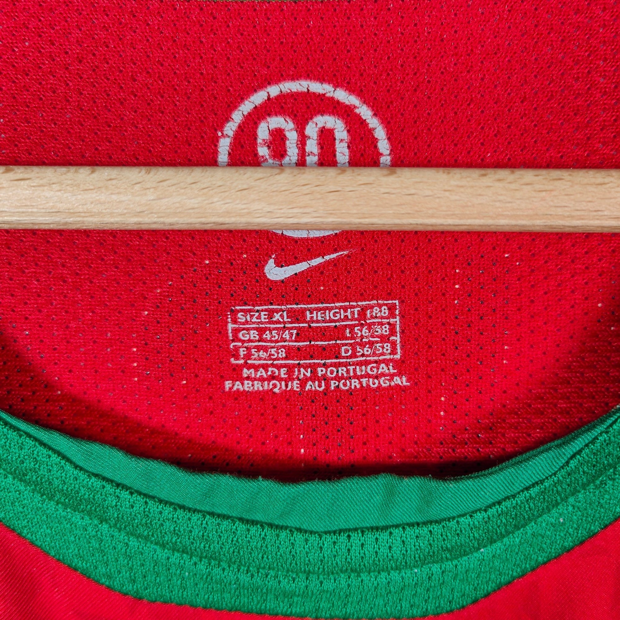 2004 - 06 Portugal Home Shirt Figo 7 - 9.5/10 - (XL) - Eternal Pitch