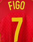 2004 - 06 Portugal Home Shirt Figo 7 - 9.5/10 - (XL) - Eternal Pitch