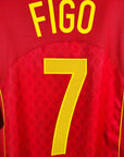 2004 - 06 Portugal Home Shirt Figo 7 - 9.5/10 - (XL) - Eternal Pitch