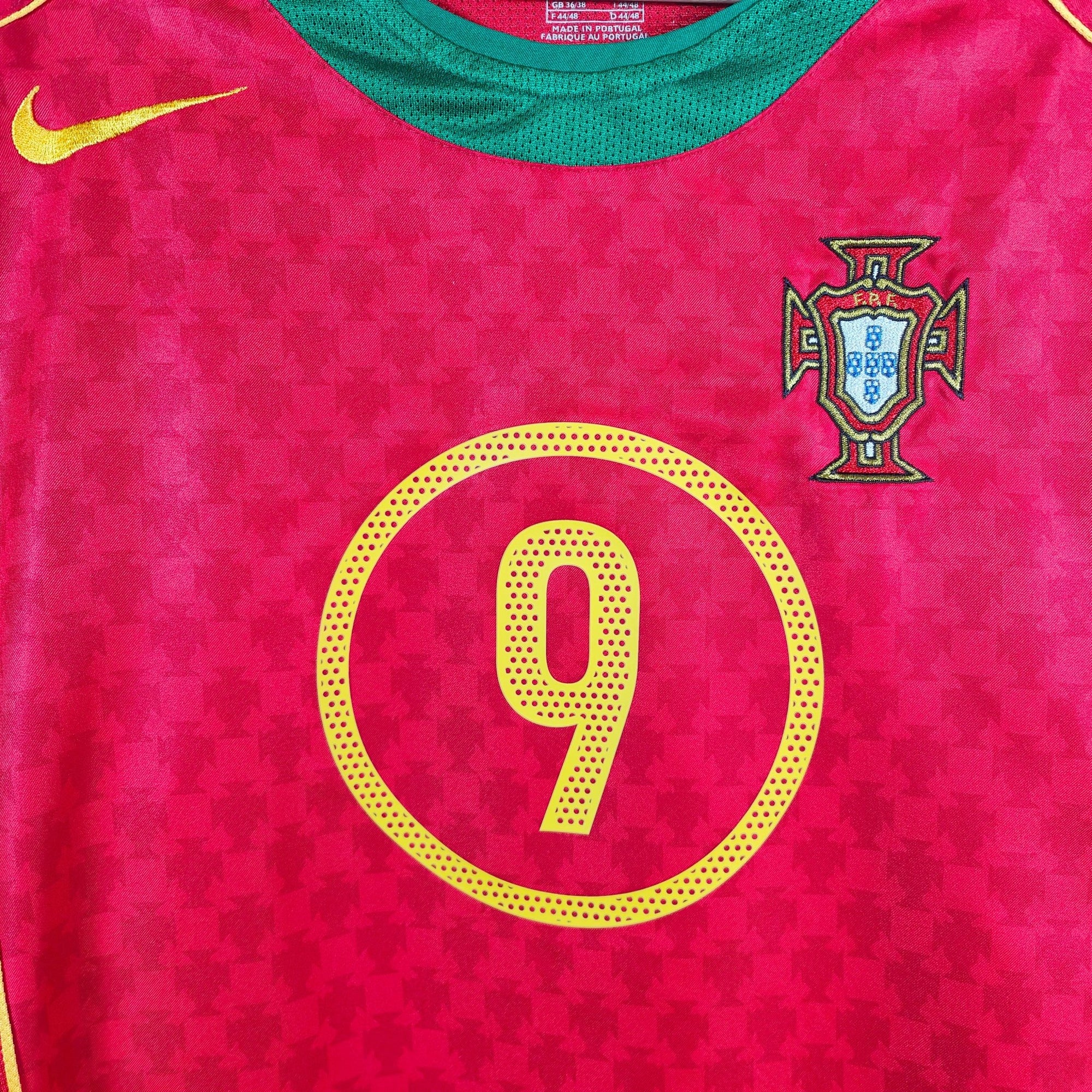 2004 - 06 Portugal Home Shirt Pauleta 9 - 9.5/10 - (S) - Eternal Pitch
