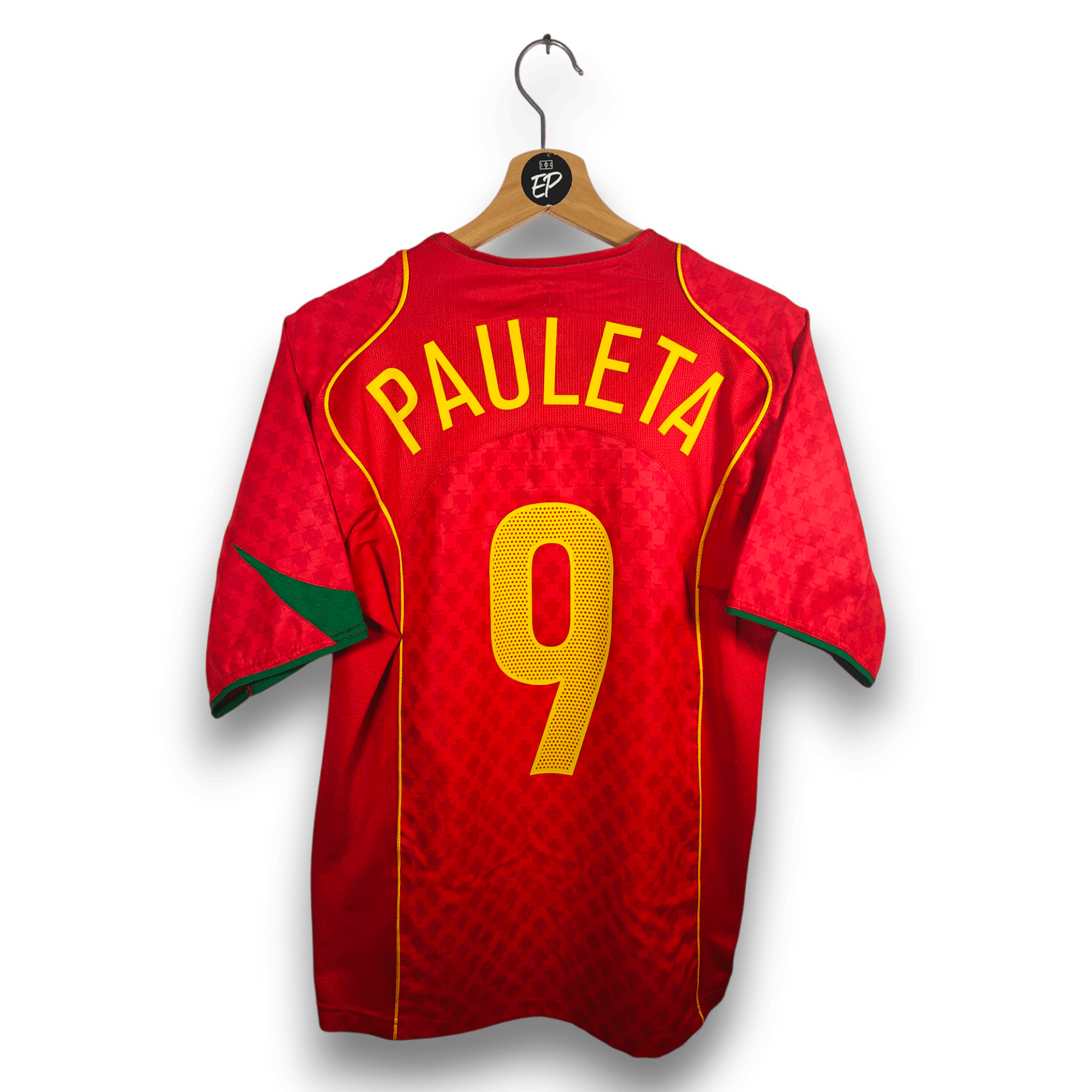 2004 - 06 Portugal Home Shirt Pauleta 9 - 9.5/10 - (S) - Eternal Pitch