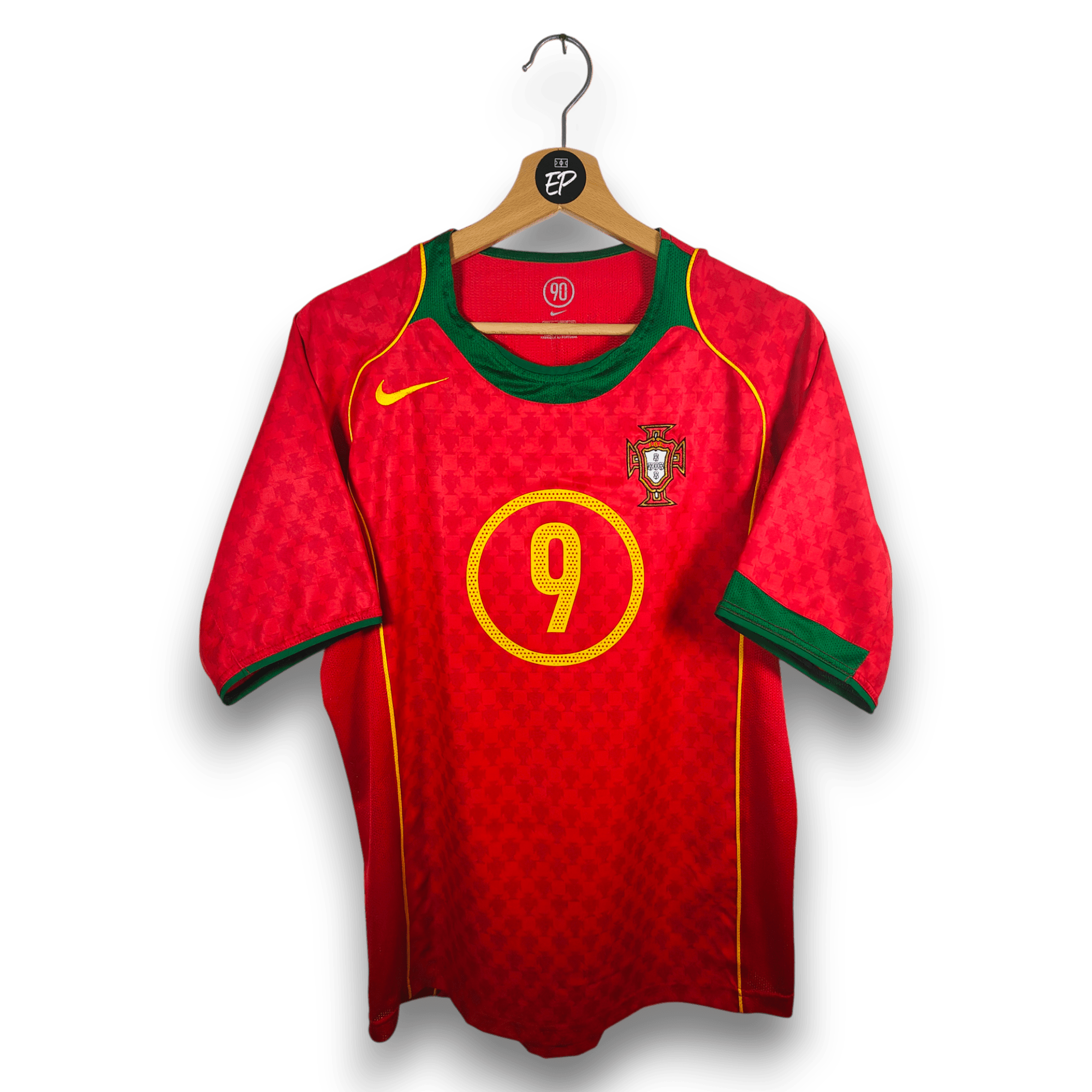 2004 - 06 Portugal Home Shirt Pauleta 9 - 9.5/10 - (S) - Eternal Pitch