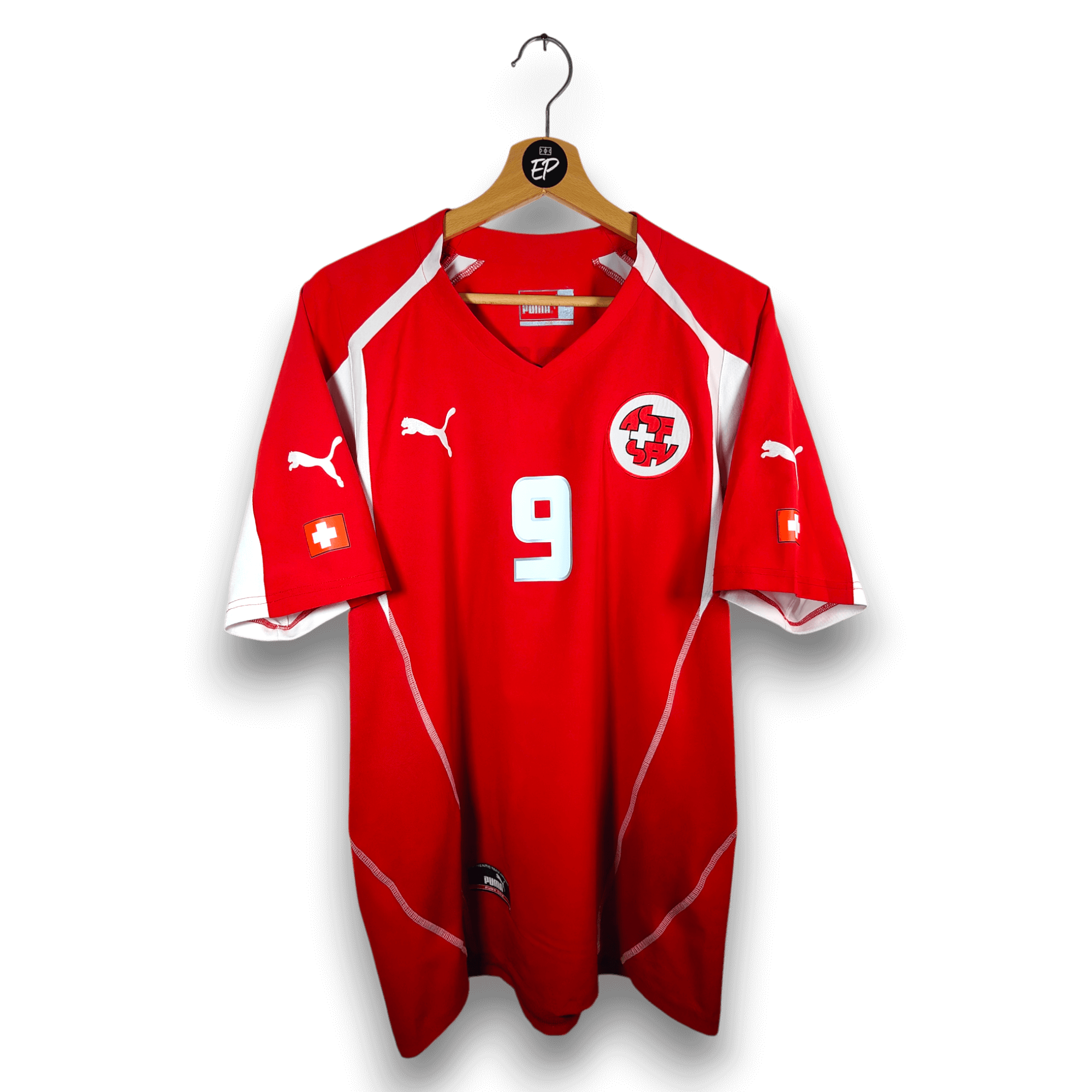 2004 - 06 Switzerland Home Shirt Frei 9 - 9/10 - (L) - Eternal Pitch