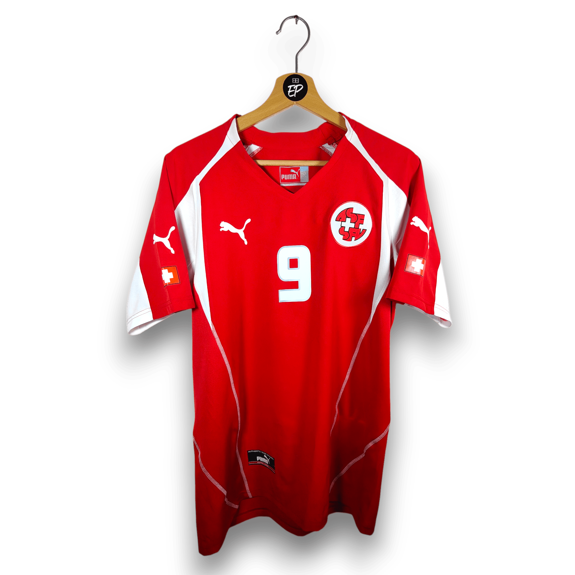 2004 - 06 Switzerland Home Shirt Frei 9 - 9/10 - (M) - Eternal Pitch