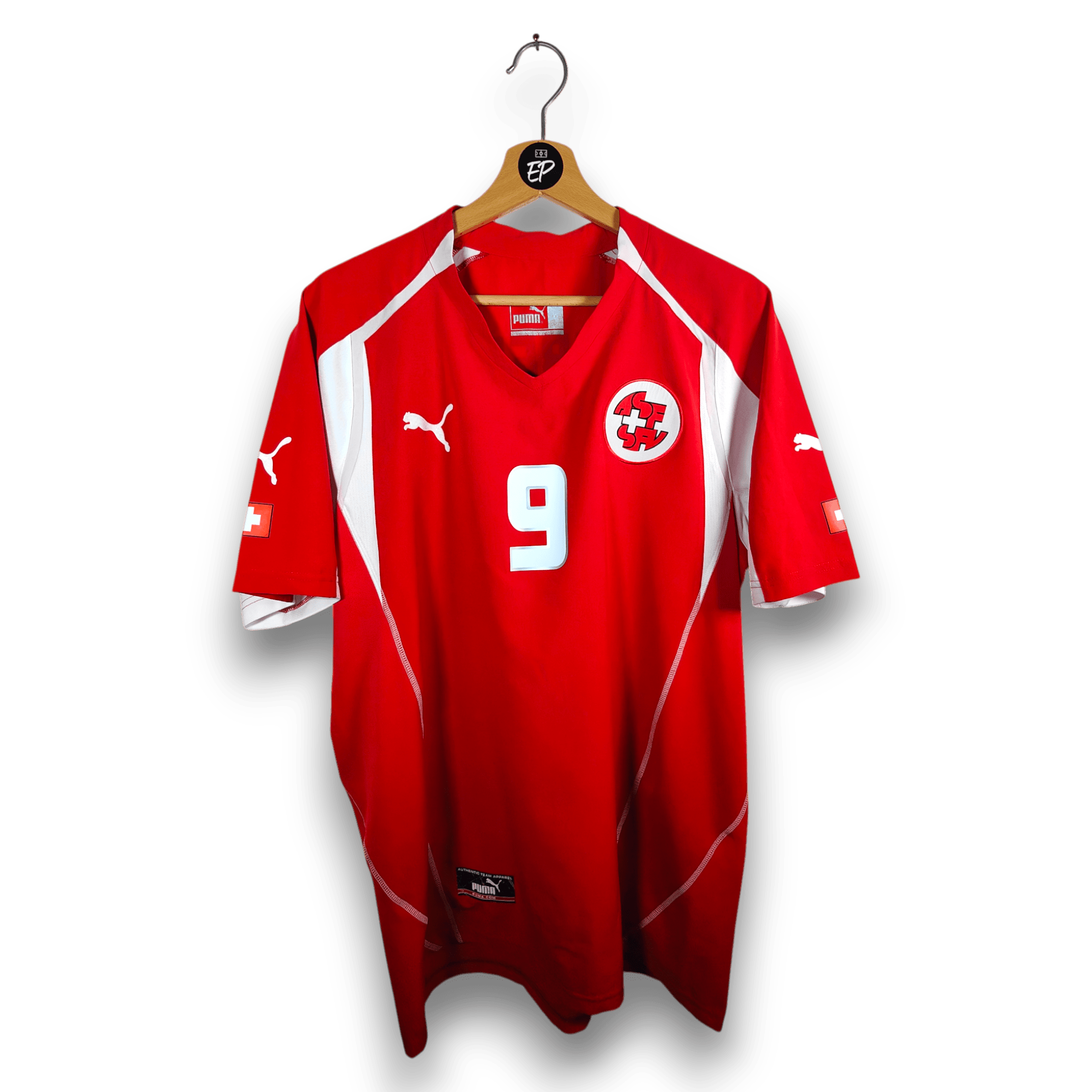 2004 - 06 Switzerland Home Shirt Frei 9 - 9/10 - (XL) - Eternal Pitch