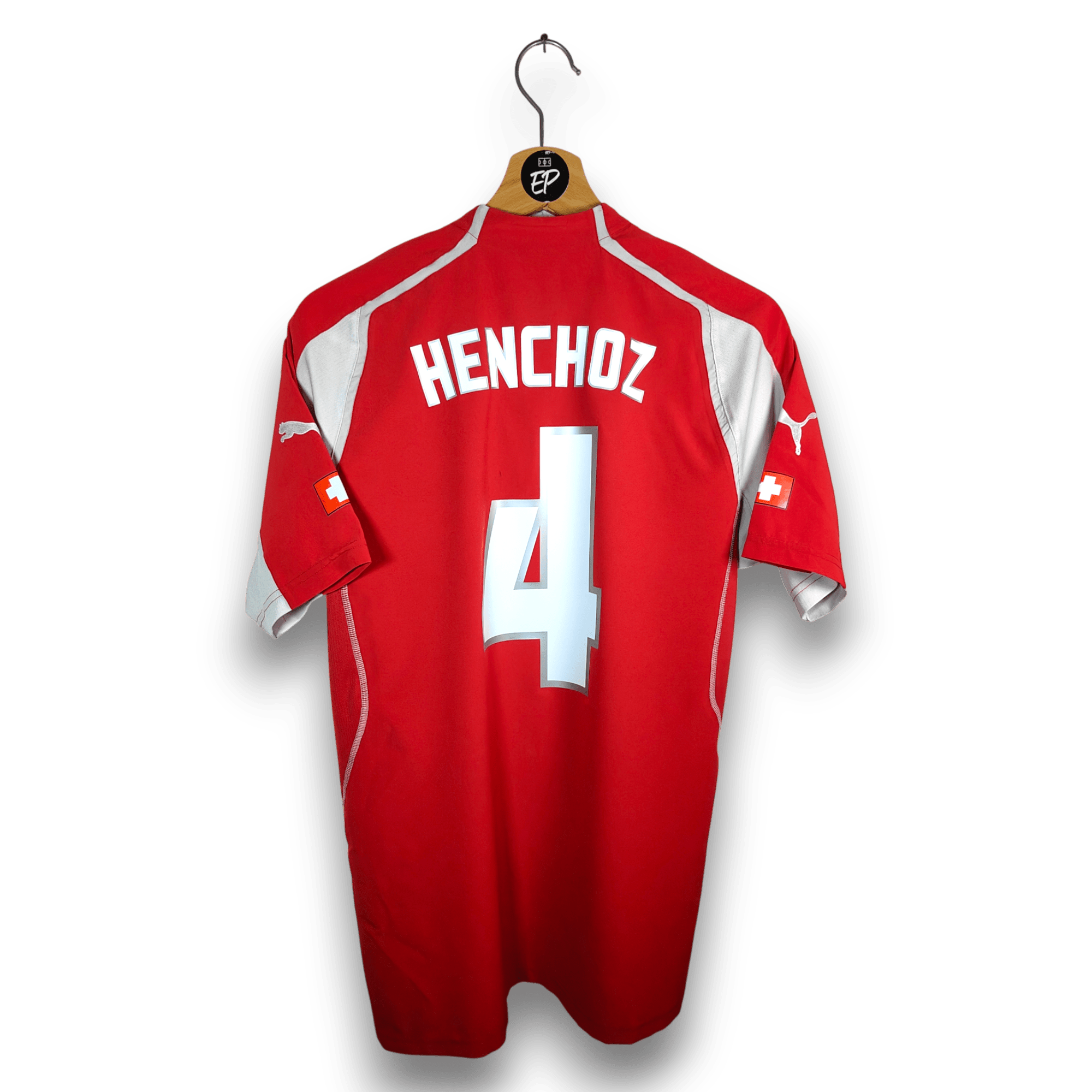 2004 - 06 Switzerland Home Shirt Henchoz 4 - 8/10 - (M) - Eternal Pitch