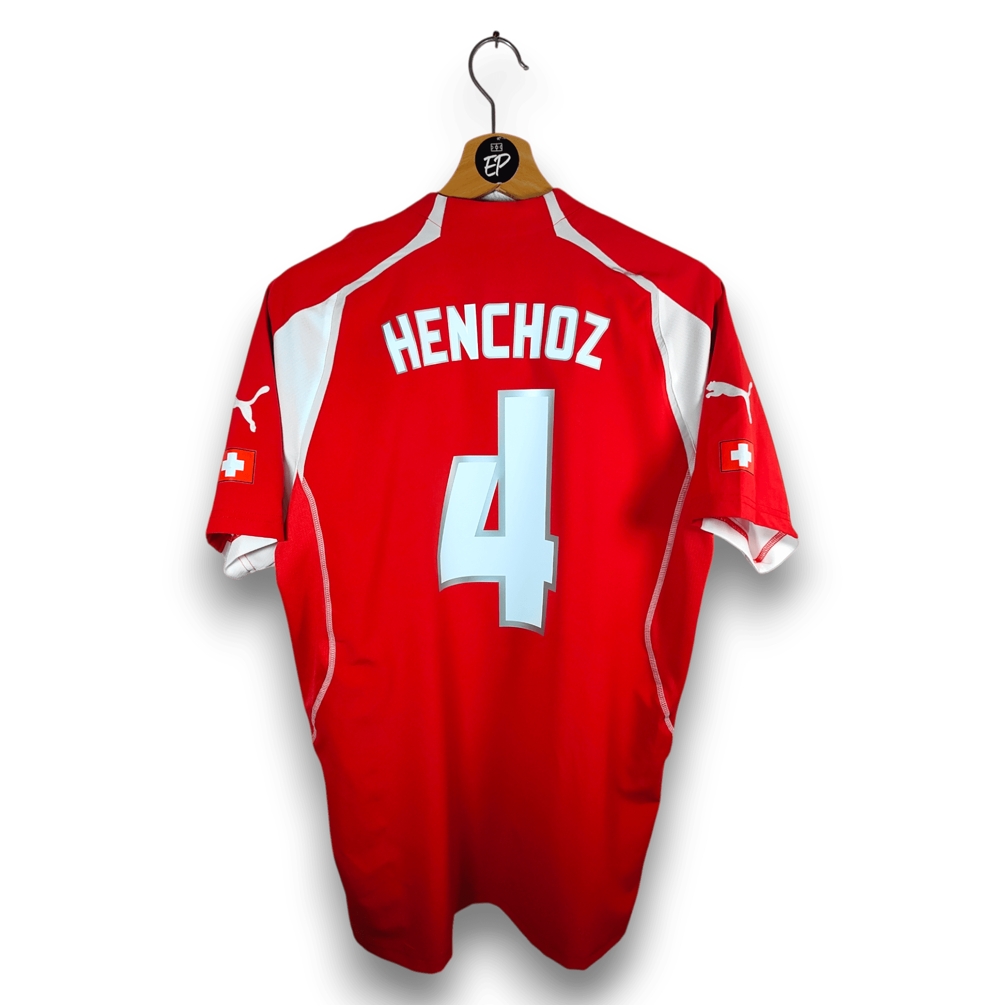 2004 - 06 Switzerland Home Shirt Henchoz 4 - 9/10 - (M) - Eternal Pitch
