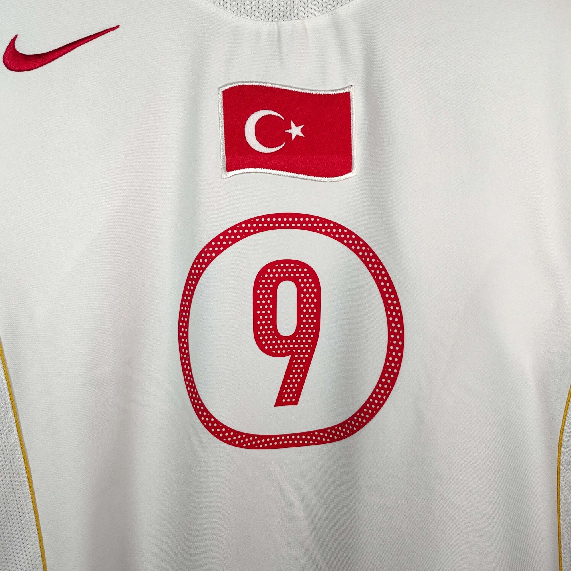 2004 - 06 Turkey Away Shirt Hakan Sukur 9 - 9/10 - (M) - Eternal Pitch