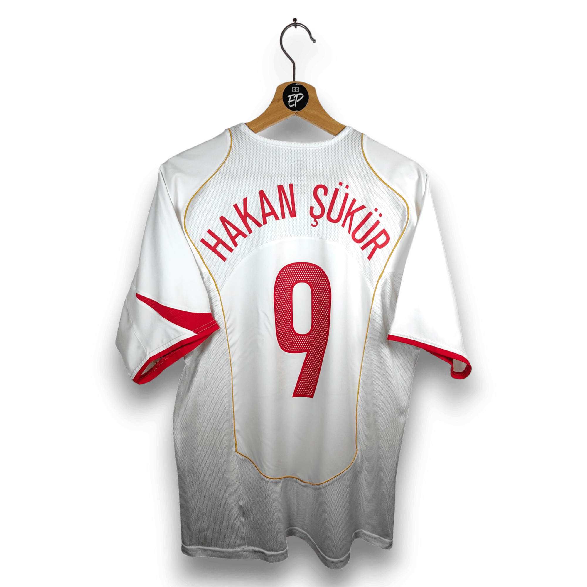 2004 - 06 Turkey Away Shirt Hakan Sukur 9 - 9/10 - (M) - Eternal Pitch