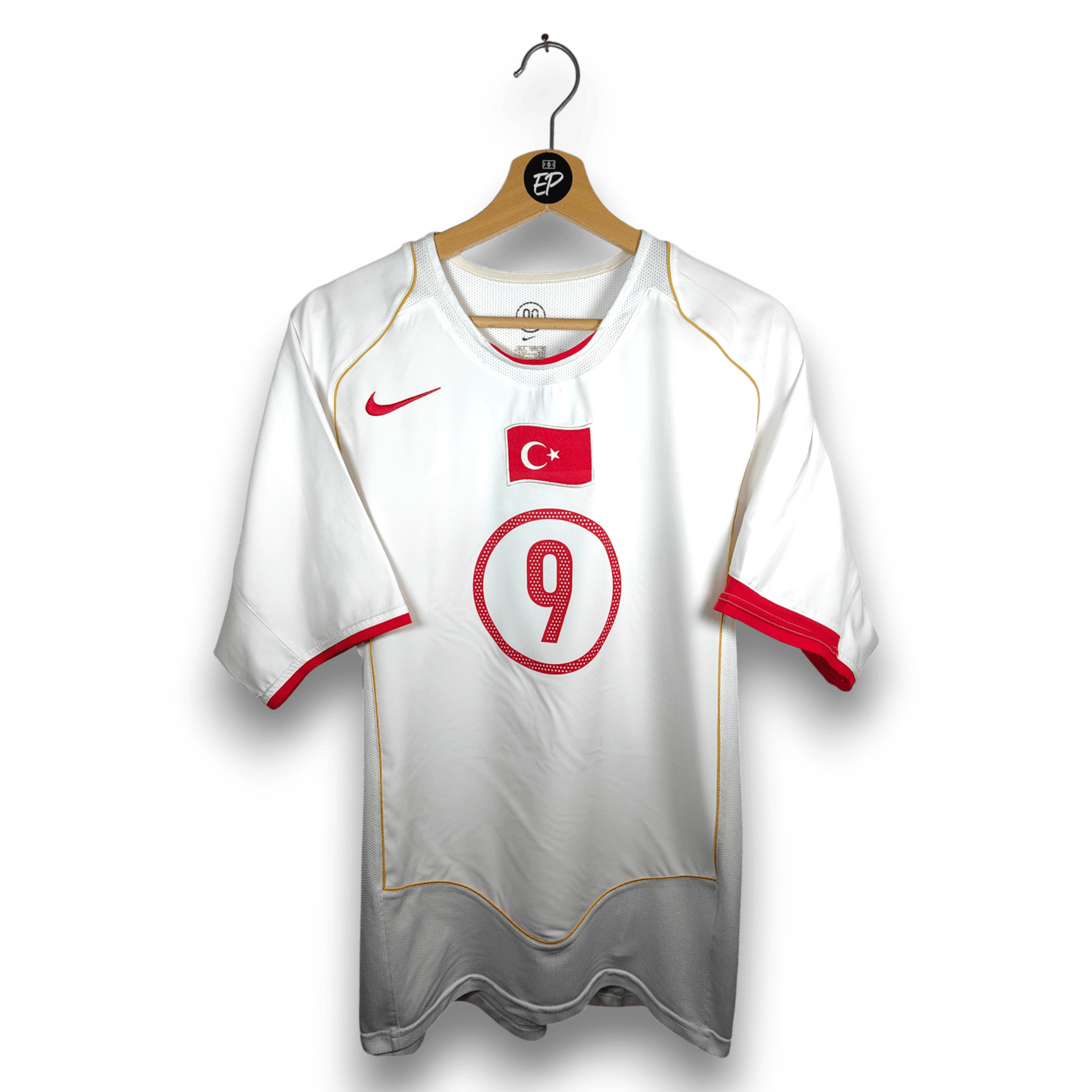 2004 - 06 Turkey Away Shirt Hakan Sukur 9 - 9/10 - (M) - Eternal Pitch