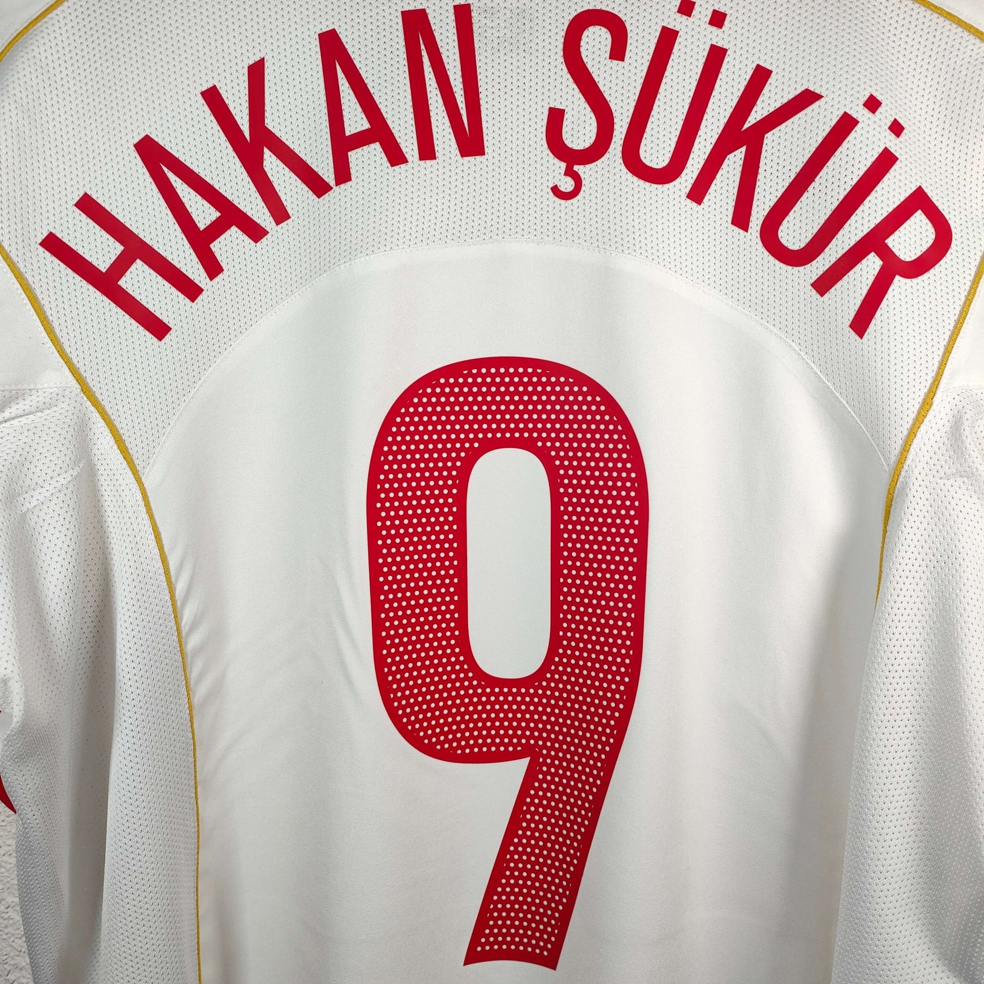 2004 - 06 Turkey Away Shirt Hakan Sukur 9 - 9/10 - (M) - Eternal Pitch