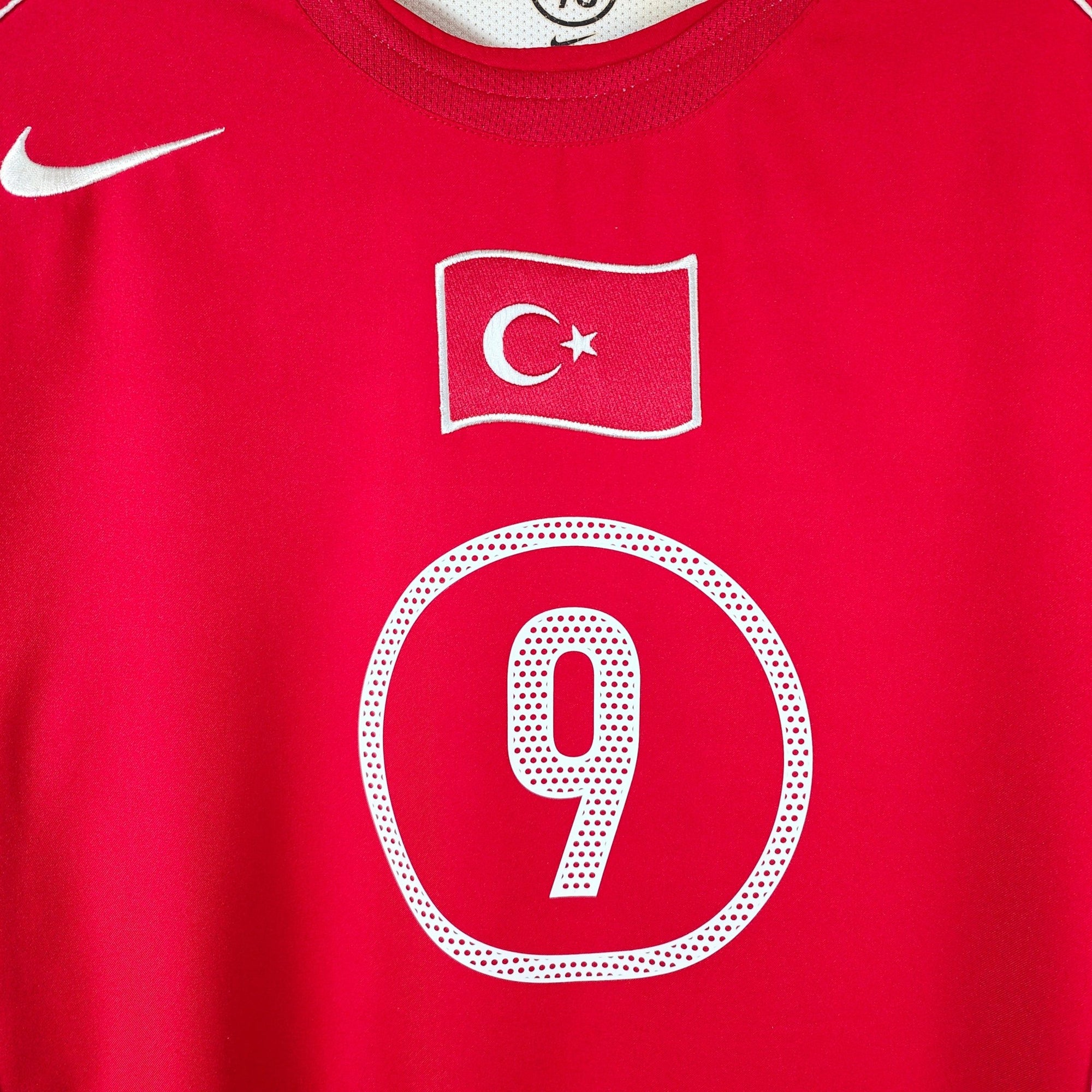 2004 - 06 Turkey Home Shirt Hakan Sukur 9 - 9/10 - (L) - Eternal Pitch