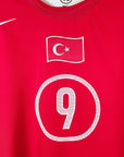2004 - 06 Turkey Home Shirt Hakan Sukur 9 - 9/10 - (L) - Eternal Pitch