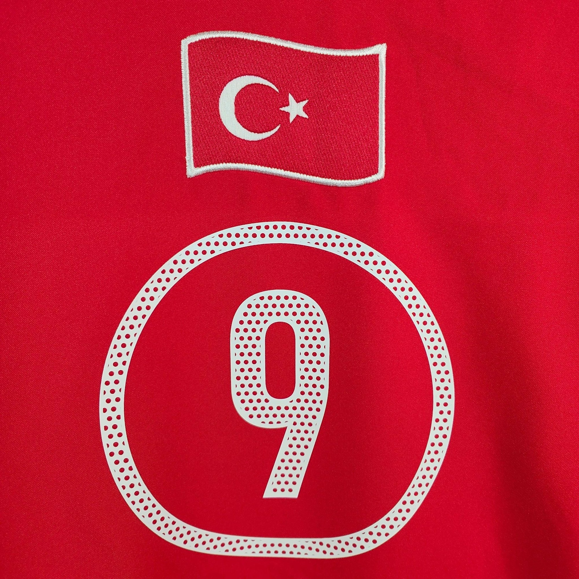 2004 - 06 Turkey Home Shirt Hakan Sukur 9 - 9.5/10 - (L) - Eternal Pitch