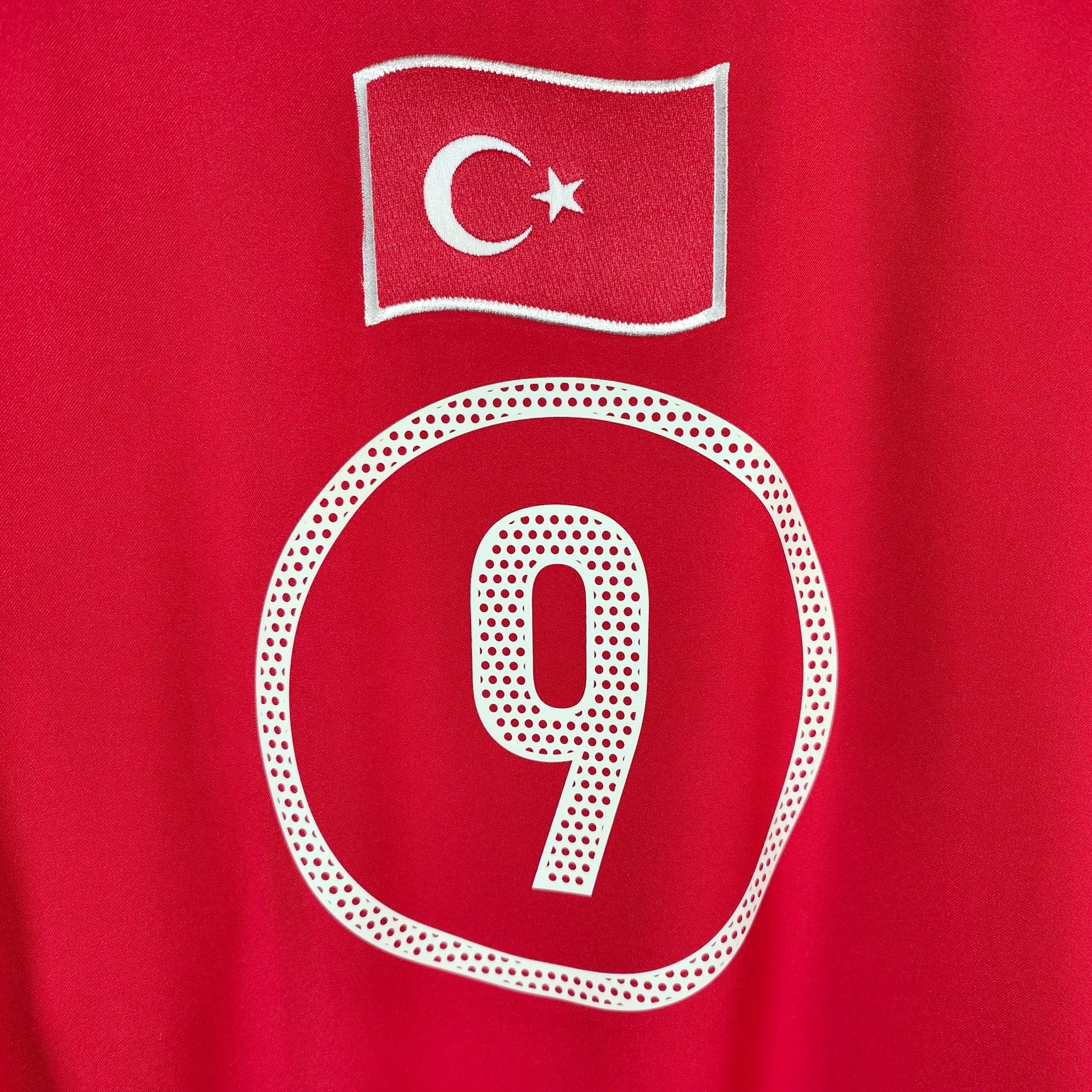 2004 - 06 Turkey Home Shirt Hakan Sukur 9 - 9.5/10 - (XL) - Eternal Pitch