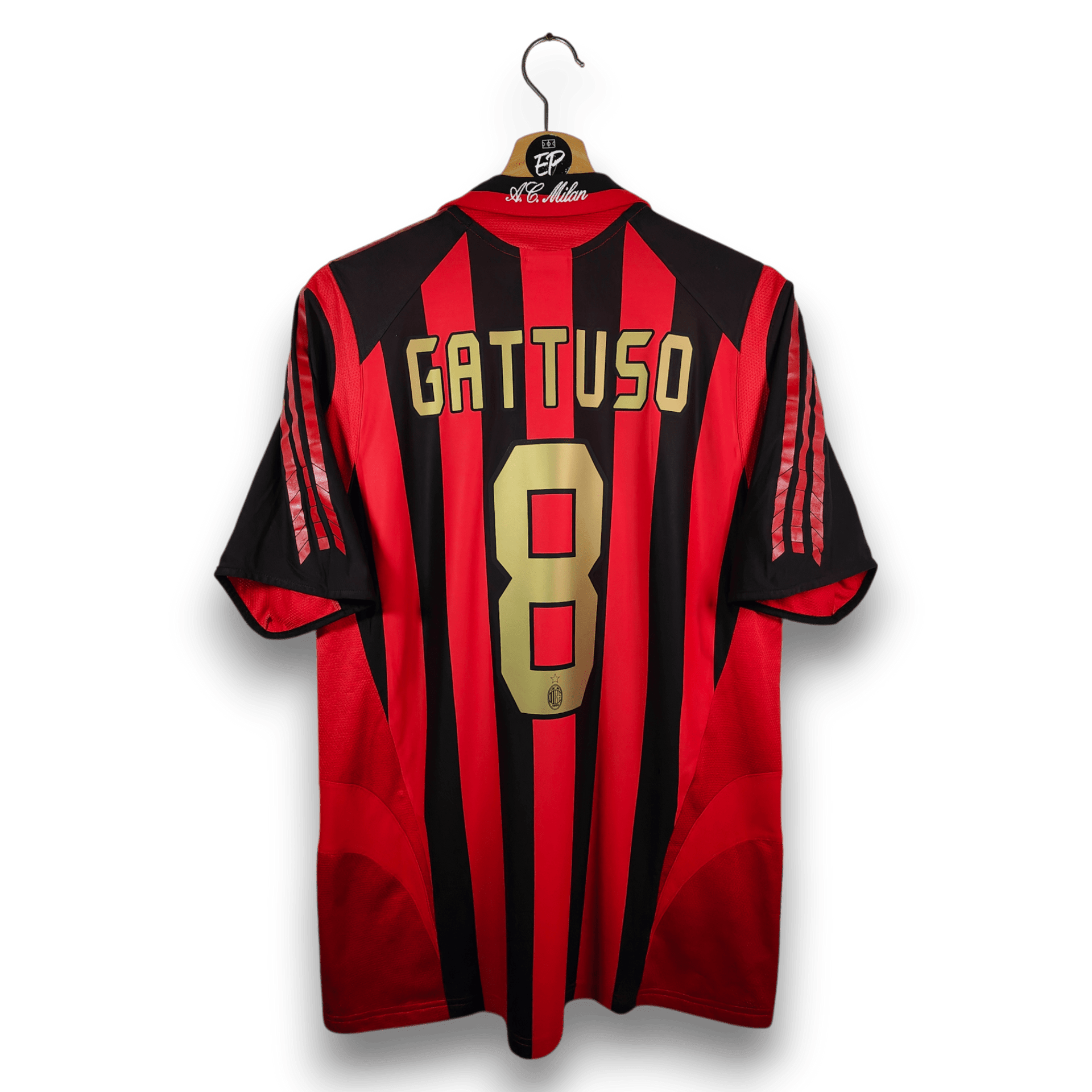 正規品　Gattuso 8 セリエA シャツ　ACミラン　インテル adidas - AC ミラン ガットゥーゾ＃8 シーズン06／07 ホーム