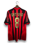 2005 - 06 AC Milan Home Shirt Gattuso 8 - 6.5/10 - (M) - Eternal Pitch
