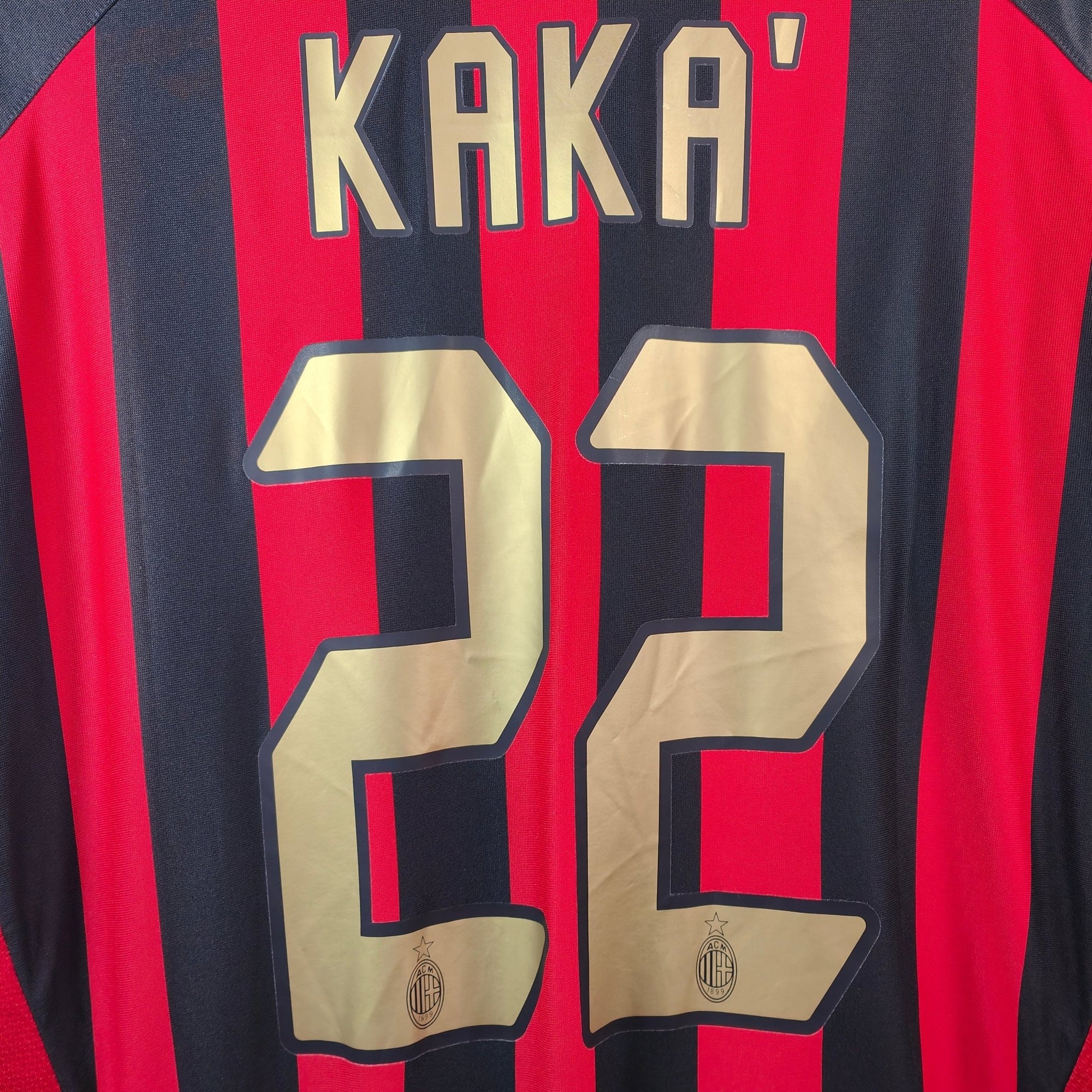 2005 - 06 AC Milan Home Shirt Kaka 22 (L) - Eternal Pitch
