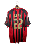 2005 - 06 AC Milan Home Shirt Kaka 22 (L) - Eternal Pitch