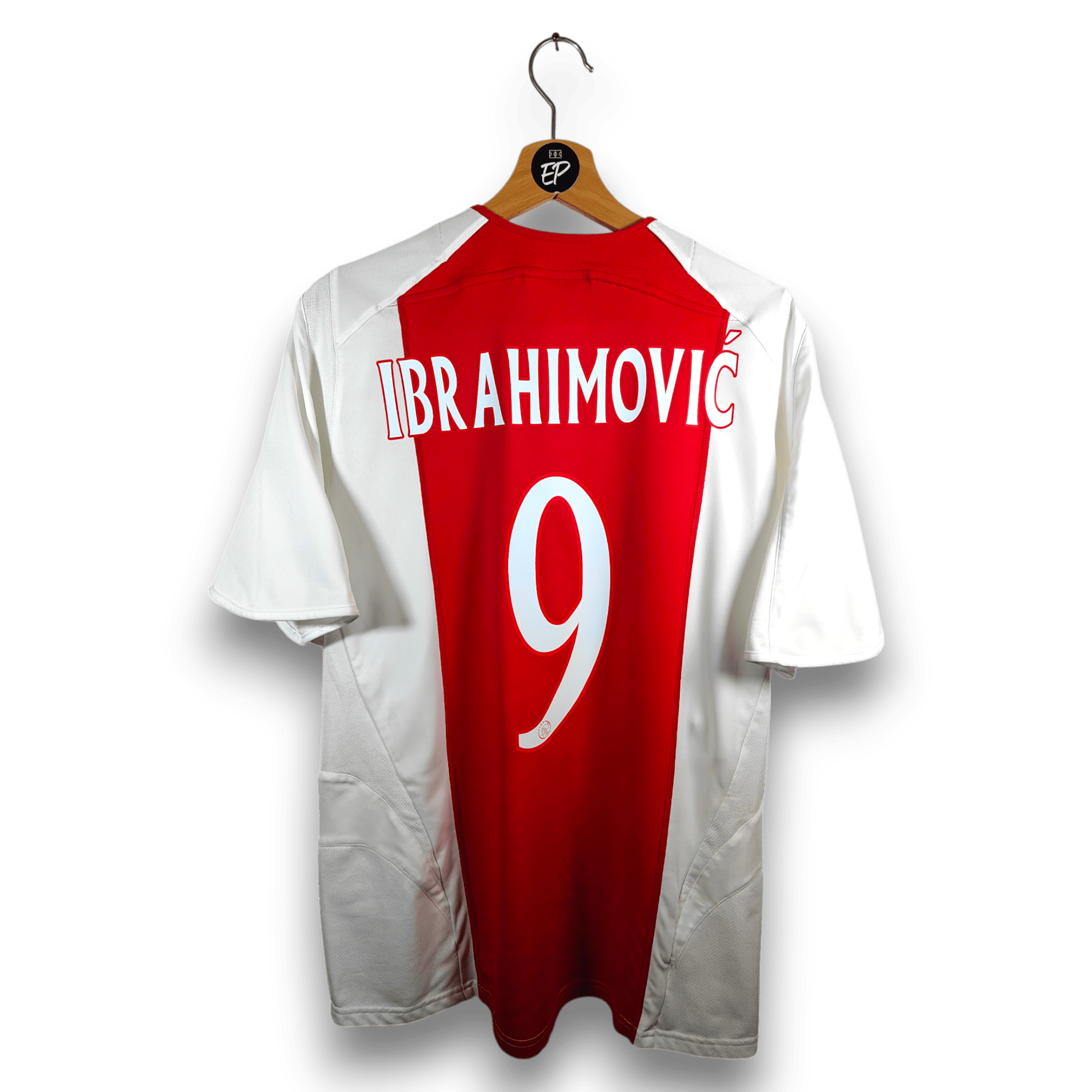 2005 - 06 Ajax Amsterdam Home Shirt Ibrahimovic 9 - 8.5/10 - (M) - Eternal Pitch
