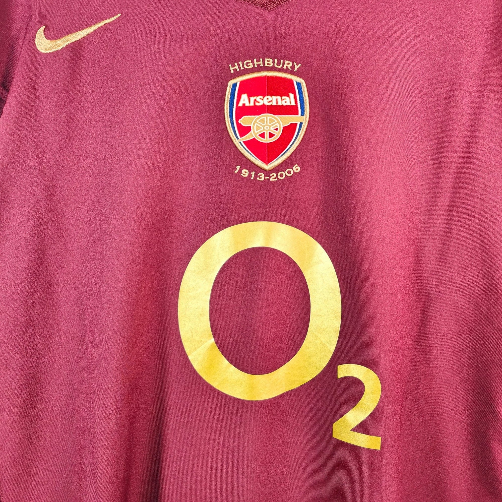 2005 - 06 Arsenal Home Shirt LS Henry 14 - 9.5/10 - (XL) - Eternal Pitch